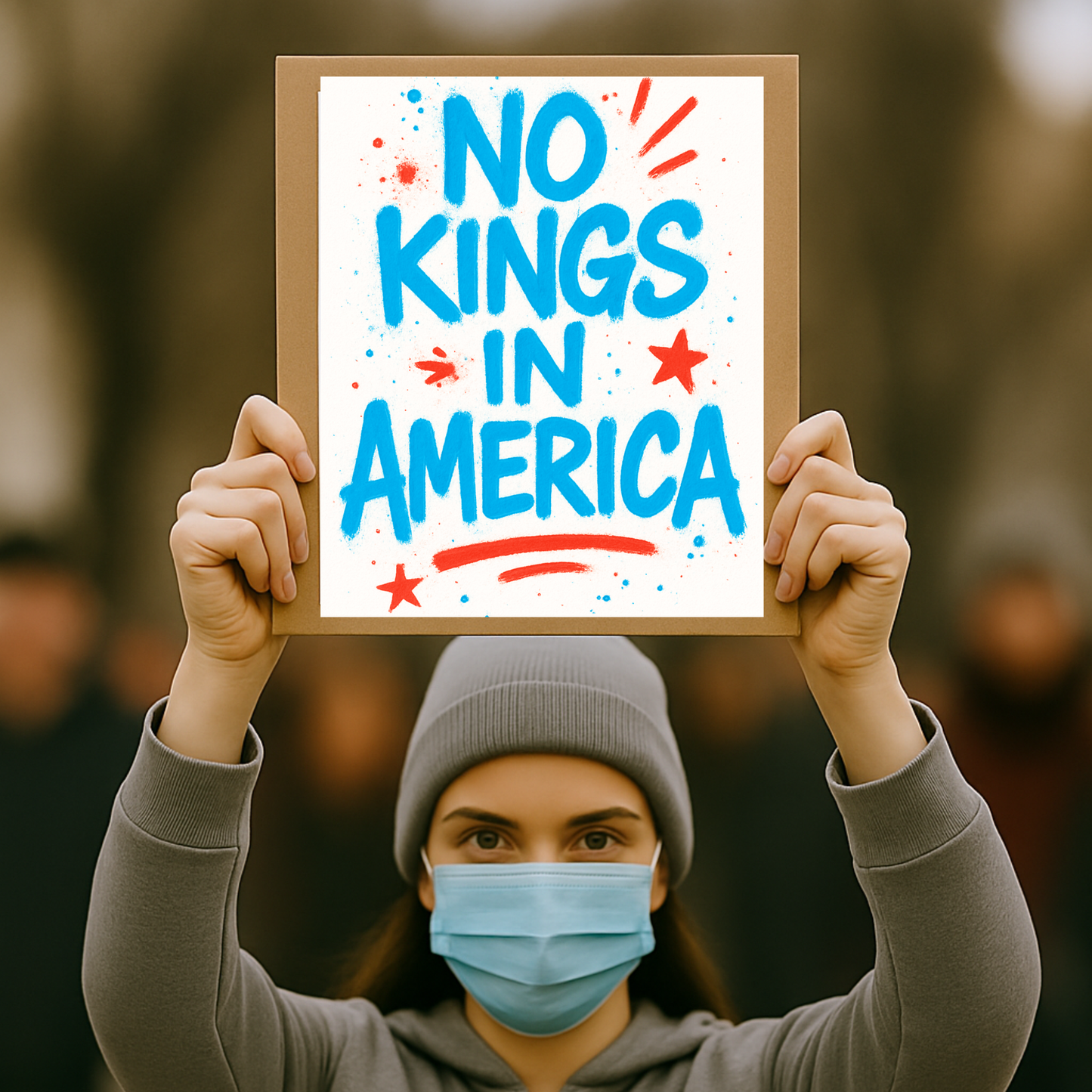 No Kings Protest Signs, Printable Protest Sign Kit, 3 Signs Included, Anti Trump Protest Signs