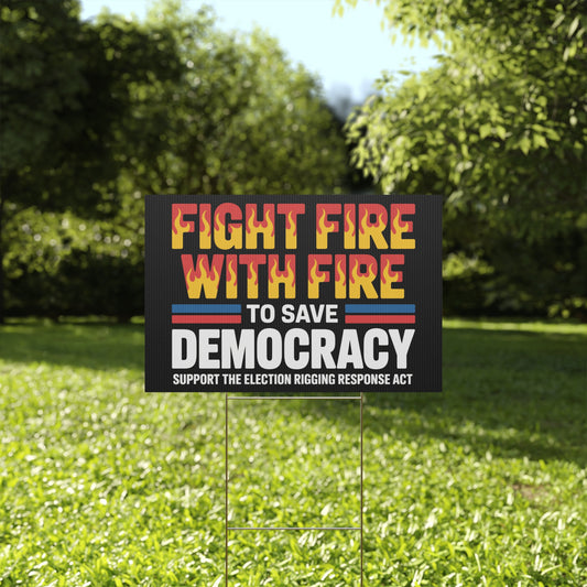 Election Rigging Response Act Yard Sign, Prop 50 Yard Sign, Gerrymandering Yard Sign, CA Protest Sign, California Signs