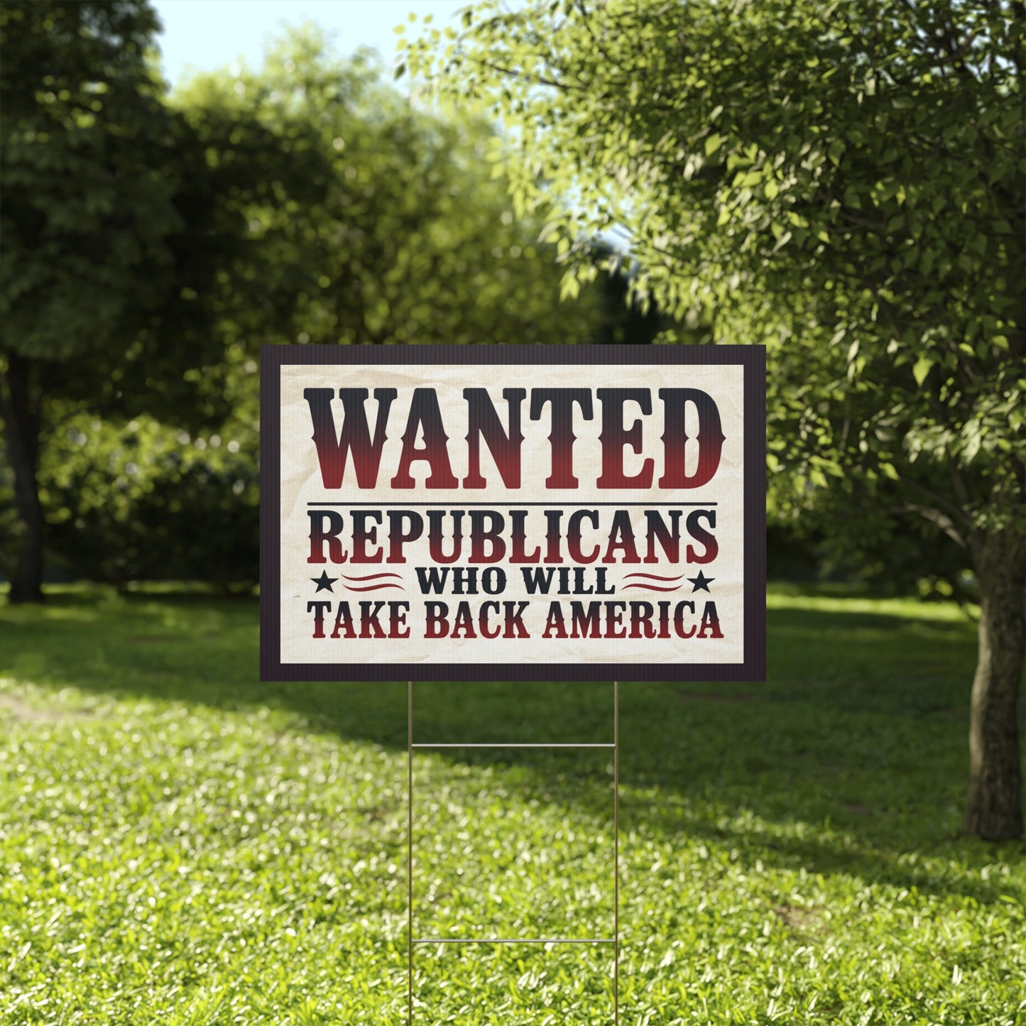 Anti MAGA Yard Sign, Republican Yard Sign Country Over Party Yard Sign, Print on Both Sides, Multiple Sizes
