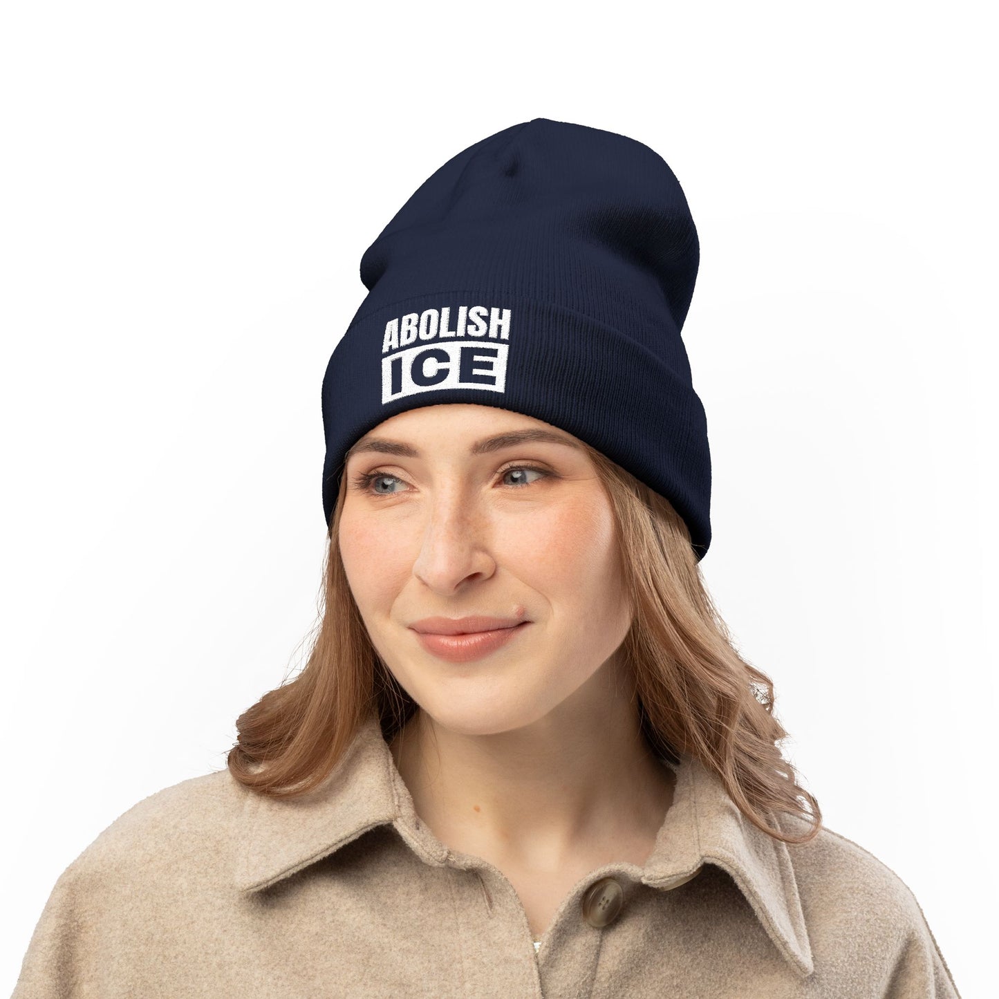 Abolish ICE Hat | Embroidered Knit Beanie | Anti ICE Hat | Abolish ICE Beanie | Multiple Colors