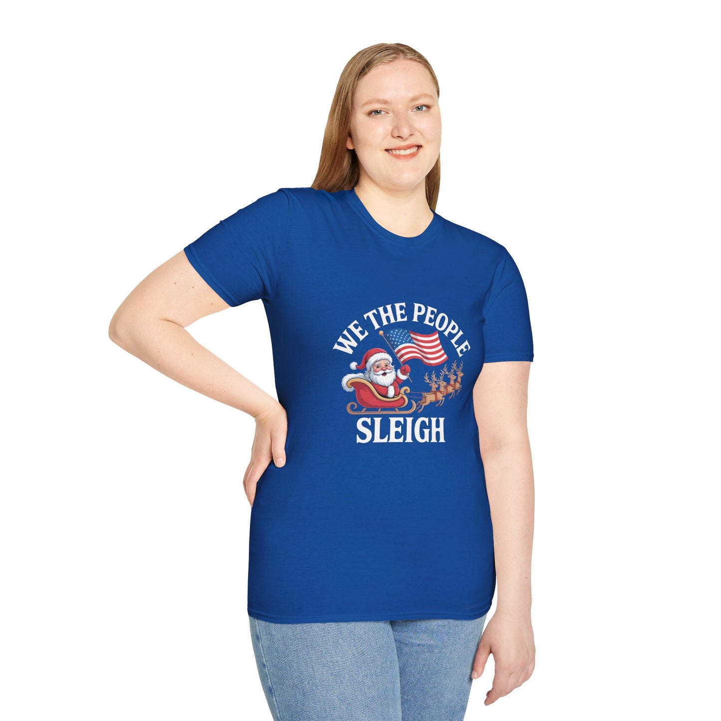 We the People Sleigh Tshirt, Unisex, Multiple Colors, Merry Resistmas Shirt, Holiday Tshirt, Holiday Shirt, Christmas Tshirt, Free Shipping