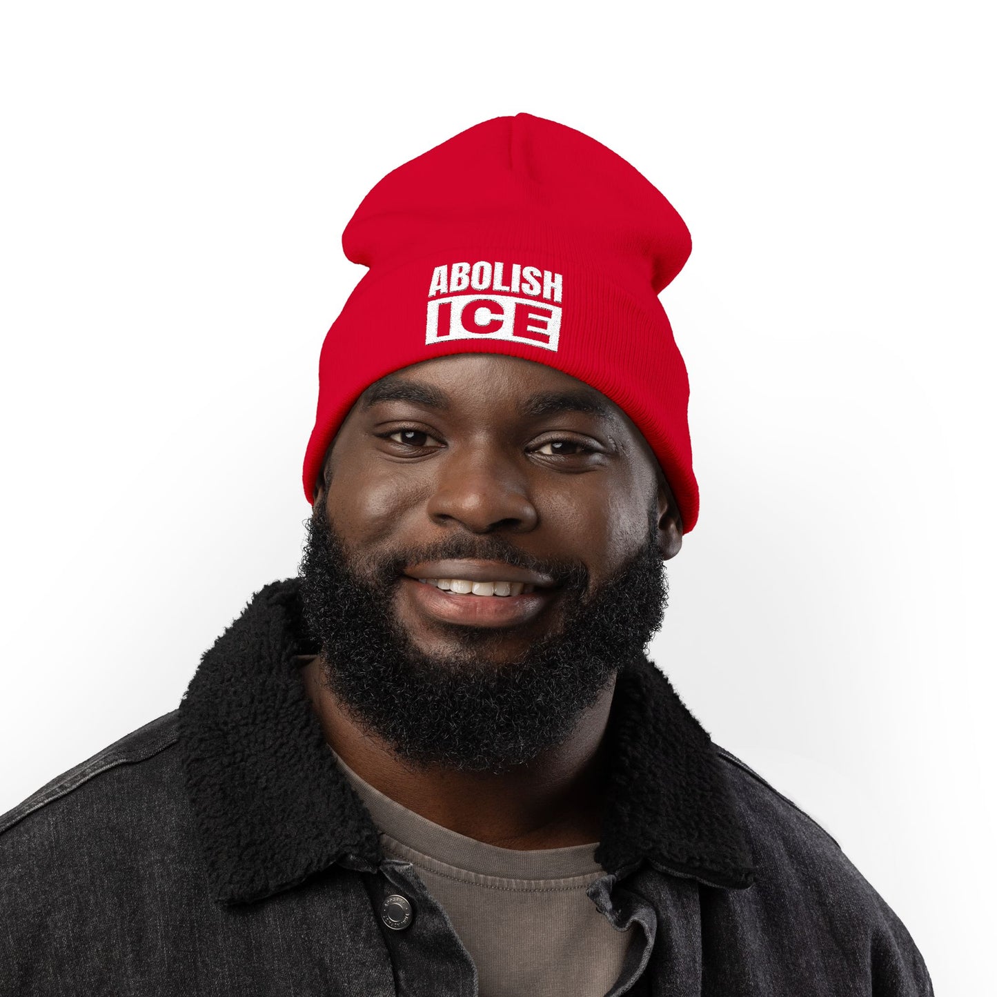Abolish ICE Hat | Embroidered Knit Beanie | Anti ICE Hat | Abolish ICE Beanie | Multiple Colors