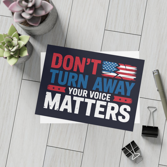 Political Notecards, Political Postcards w/Envelopes, 10, 30 or 50 Packs, 5" x 7", Vote Postcards, Social Justice Postcards, Resistance Postcards