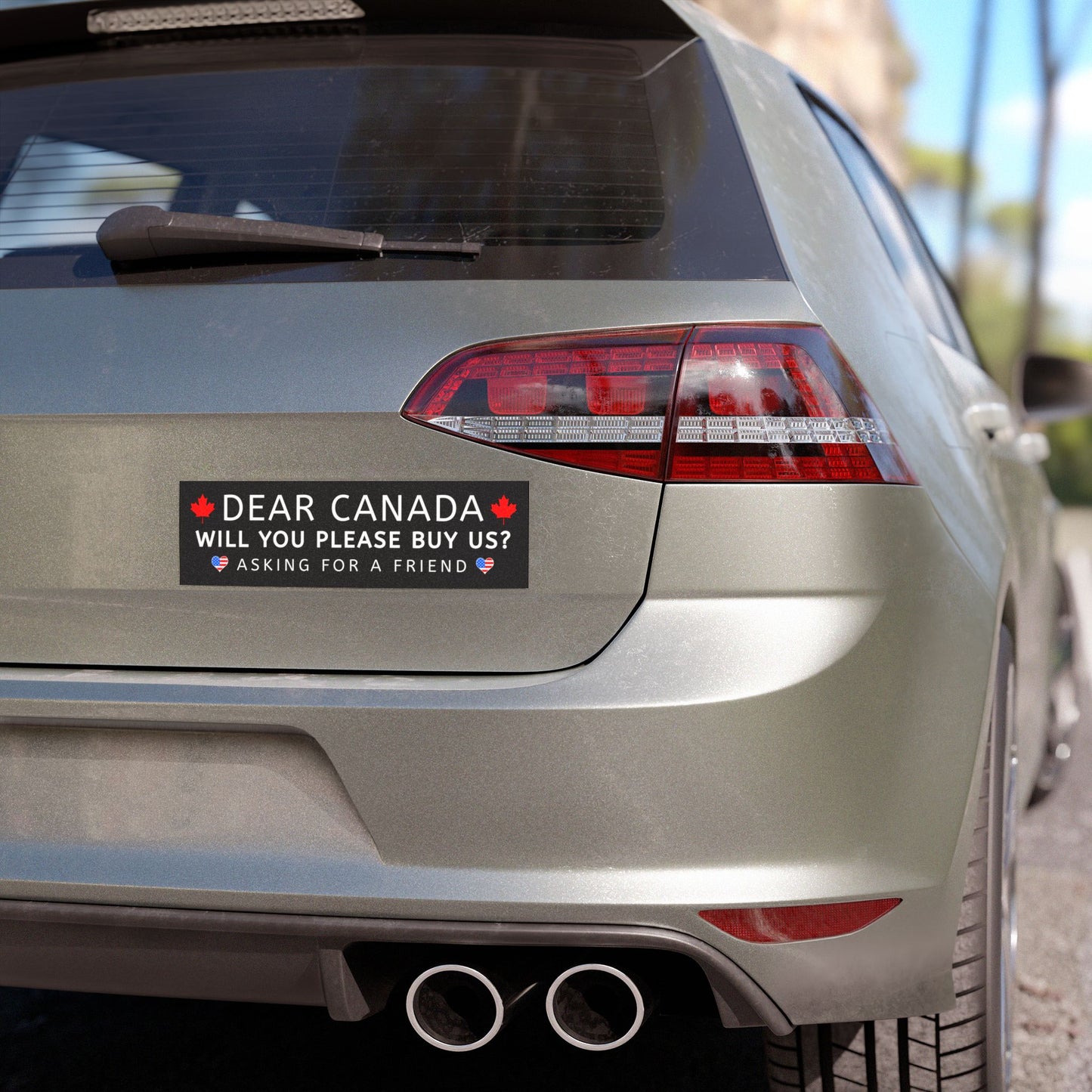 Dear Canada Magnetic Bumper Sticker, Anti Trump Magnet, Anti Trump Bumper Magnet, Political Magnet, Magnet for Car
