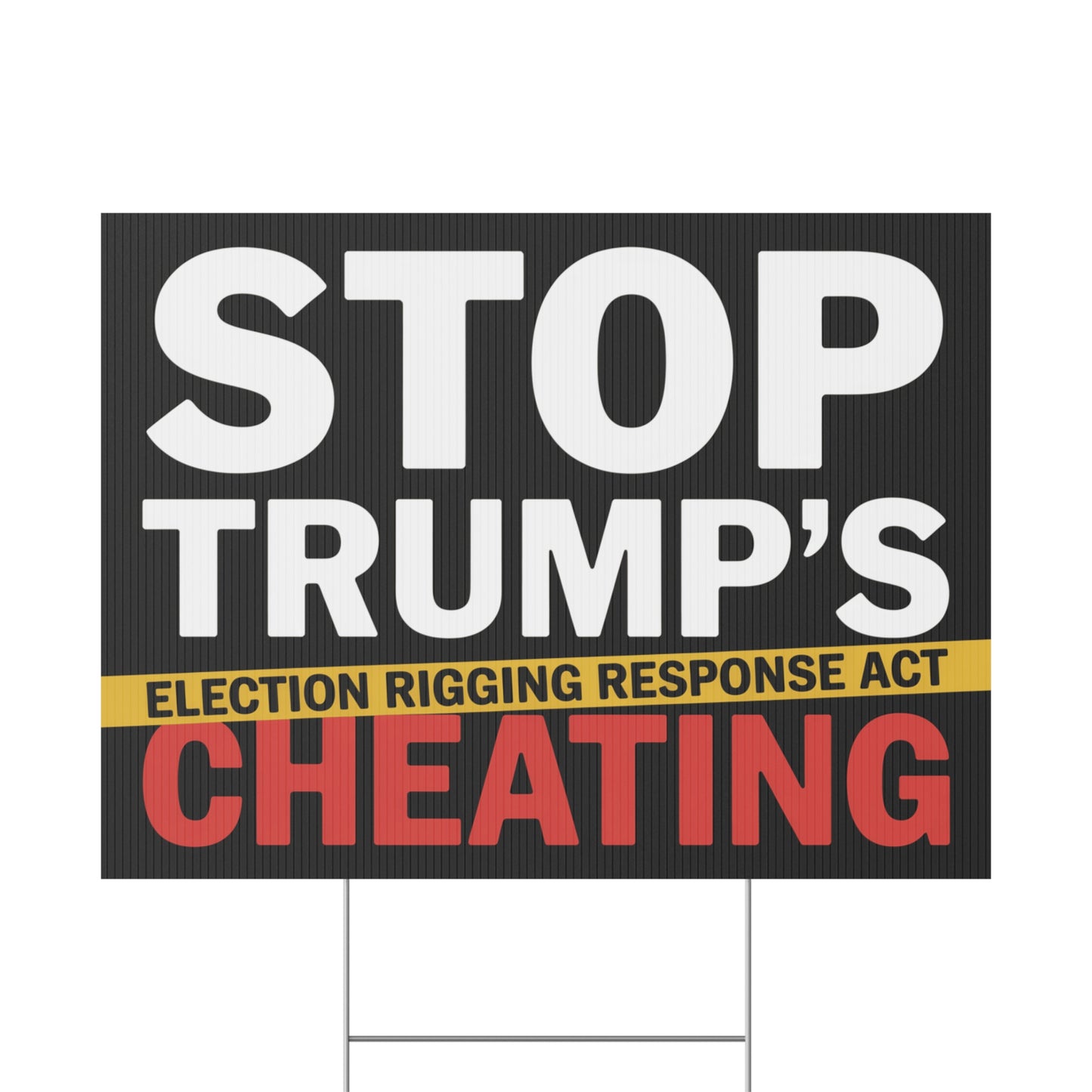 Election Rigging Response Act Yard Sign, Prop 50 Yard Sign, Gerrymandering Yard Sign, CA Protest Sign, California Signs