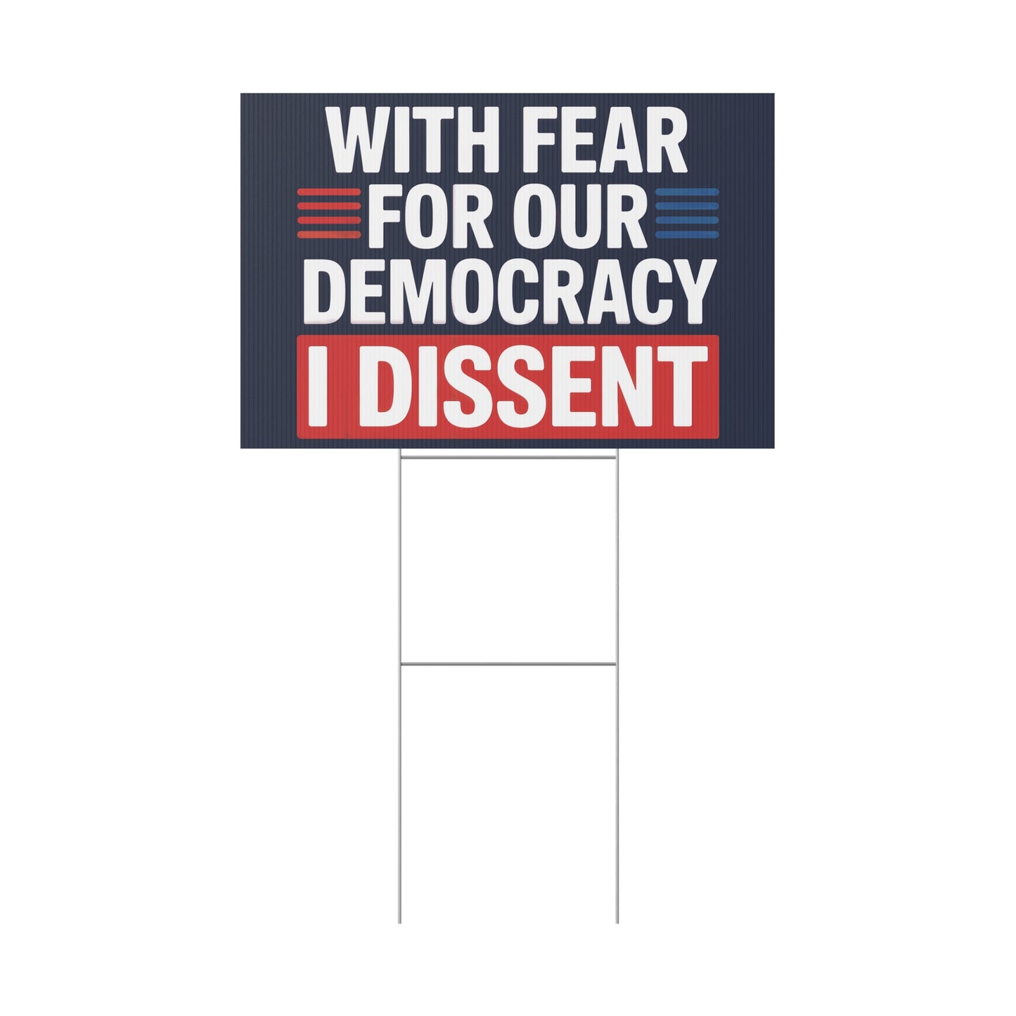 Supreme Court Yard Sign, Democracy Yard Sign, Anti Trump Yard Sign, Political Yard Sign, Print on Both Sides, Multiple Sizes
