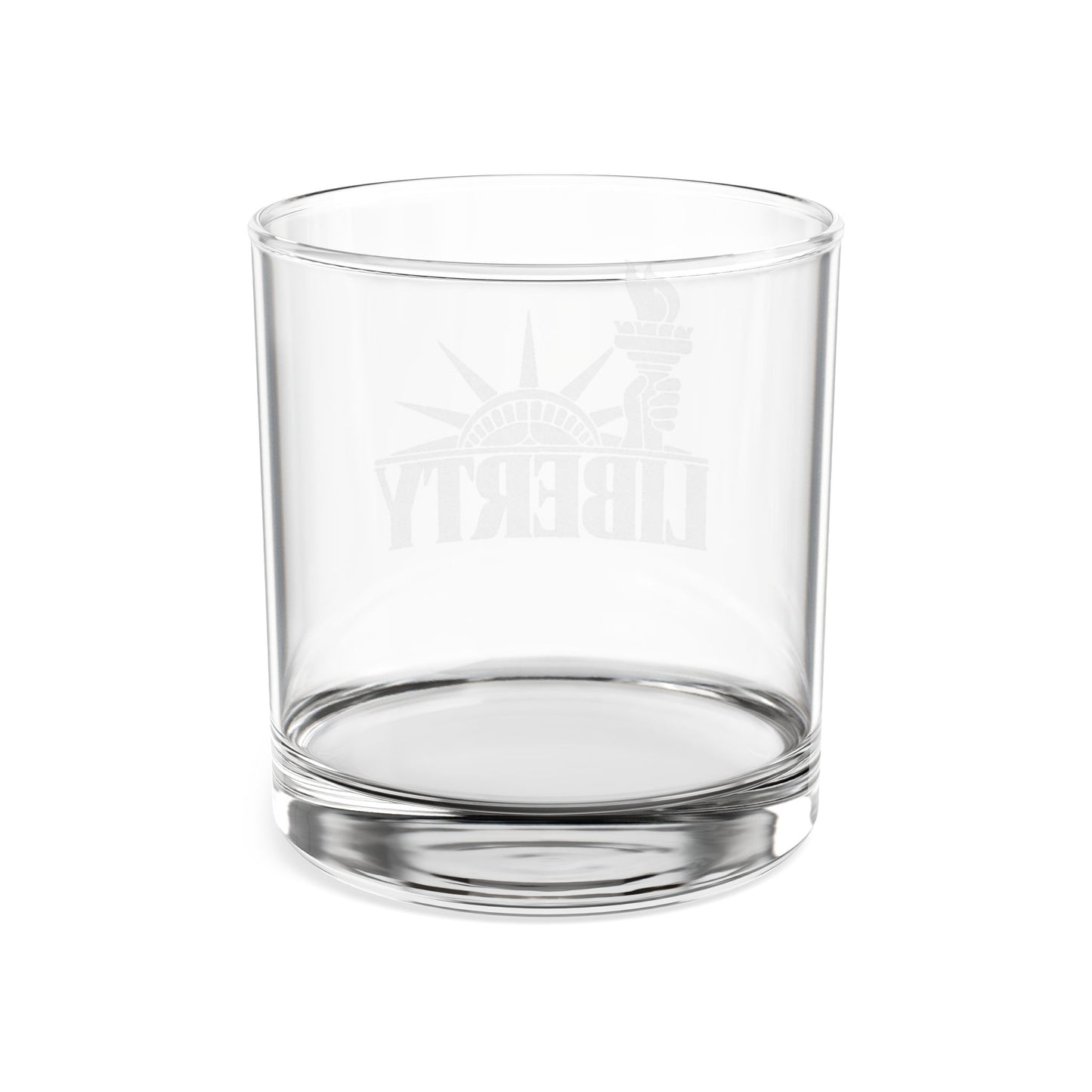 Liberty Engraved Whiskey Glass, No Kings Gifts, Anti Trump Gifts, Patriotic Gifts, 10.5 oz, Unique Political Gift, Democrat Gifts