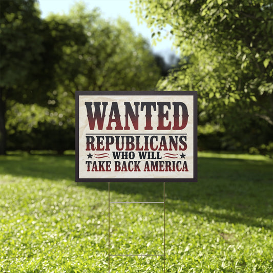 Anti MAGA Yard Sign, Republican Yard Sign Country Over Party Yard Sign, Print on Both Sides, Multiple Sizes