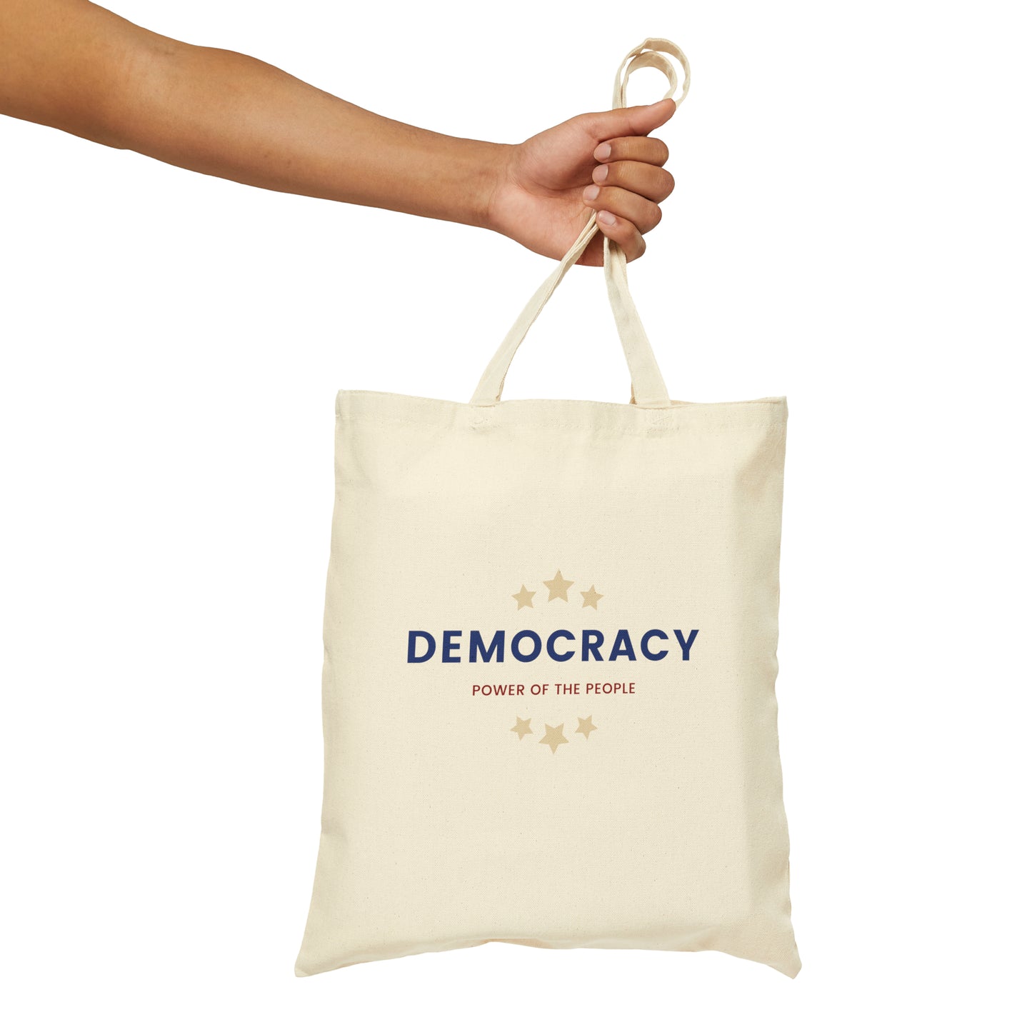 Democracy Tote, Cotton Canvas Tote Bag, Power of the People