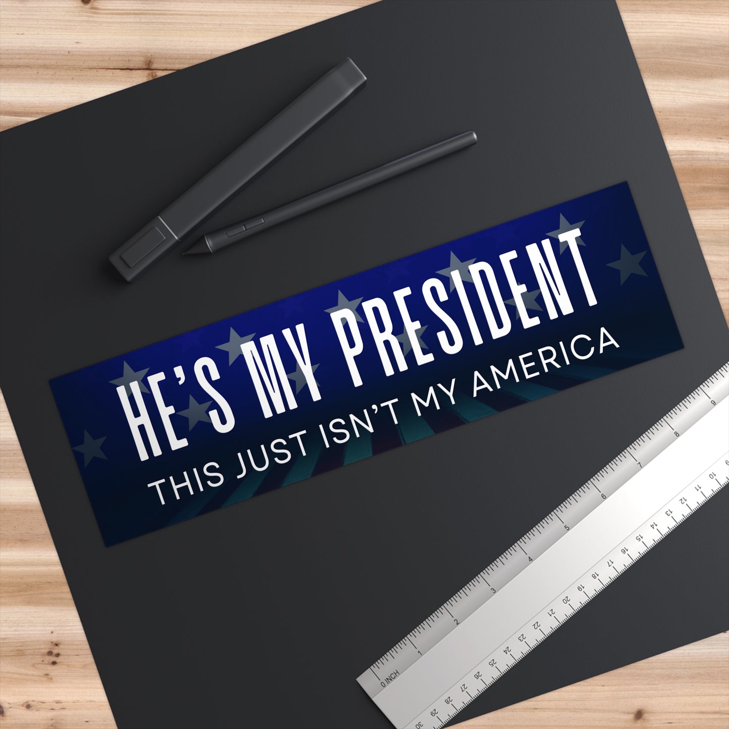 Anti Trump Bumper Sticker, My President Not My America Bumper Sticker