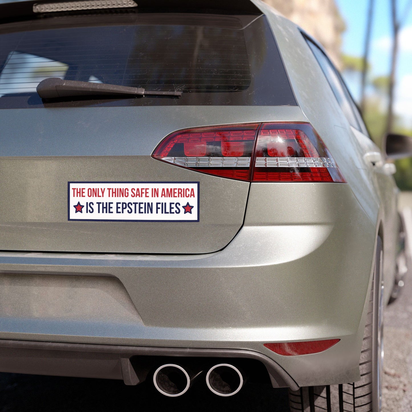 Epstein Files Magnetic Bumper Sticker, Anti Trump Magnet, Political Magnet, Magnet for Car, Bumper Magnet, Fridge Magnet