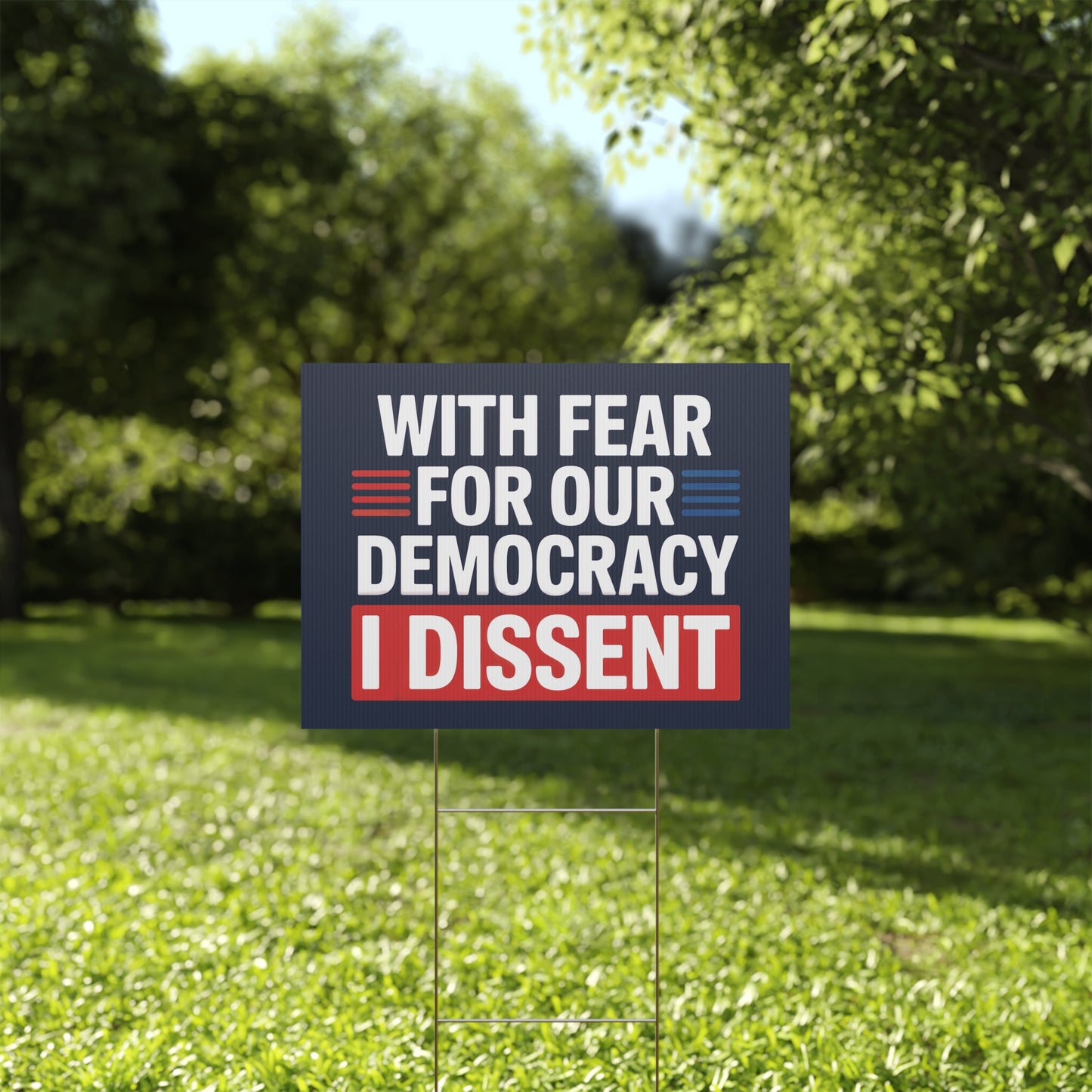 Supreme Court Yard Sign, Democracy Yard Sign, Anti Trump Yard Sign, Political Yard Sign, Print on Both Sides, Multiple Sizes