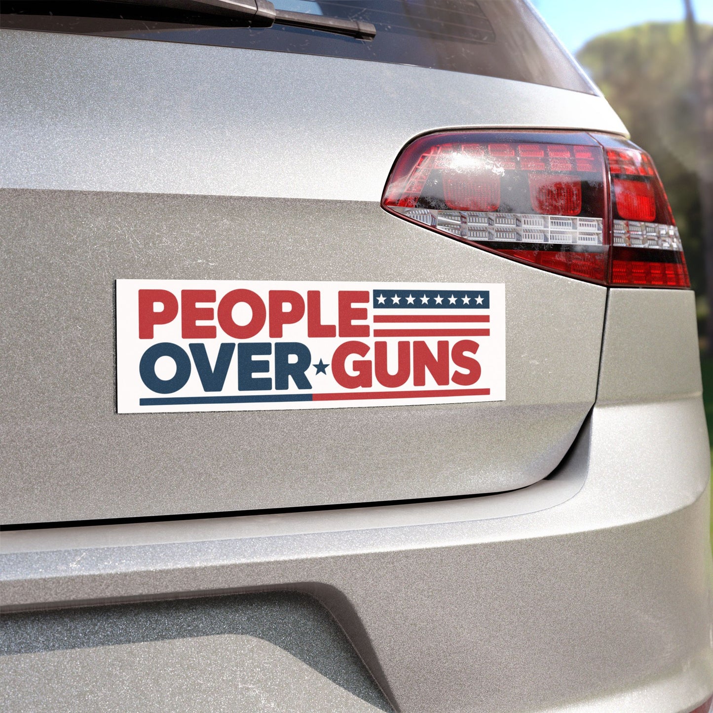 People Over Guns Magnet, Gun Laws Bumper Magnet, Gun Safety Bumper Magnet, Gun Reform Bumper Magnet, Free Shipping