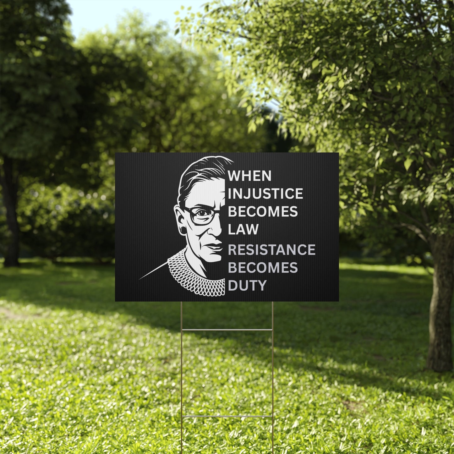 Supreme Court Yard Sign, Democracy Yard Sign, Anti Trump Yard Sign, Political Yard Sign, Print on Both Sides, Multiple Sizes