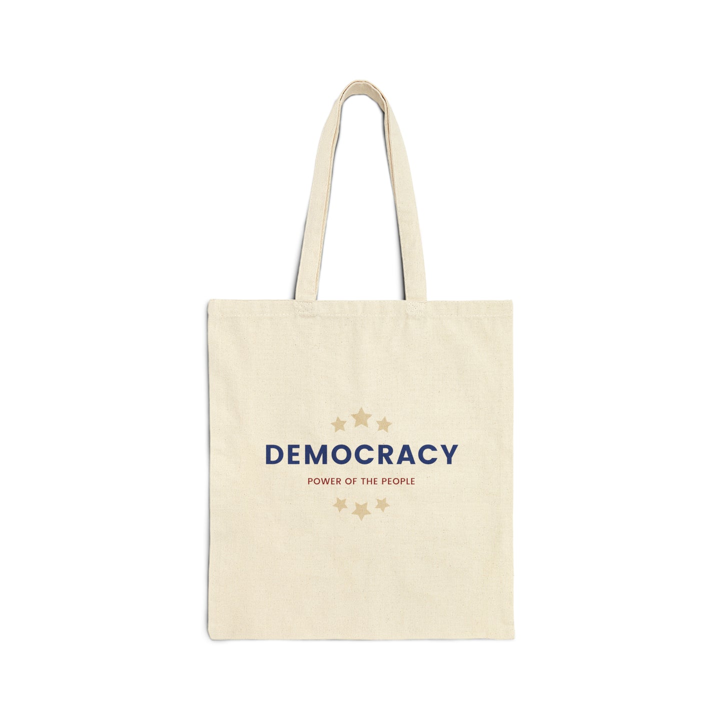 Democracy Tote, Cotton Canvas Tote Bag, Power of the People