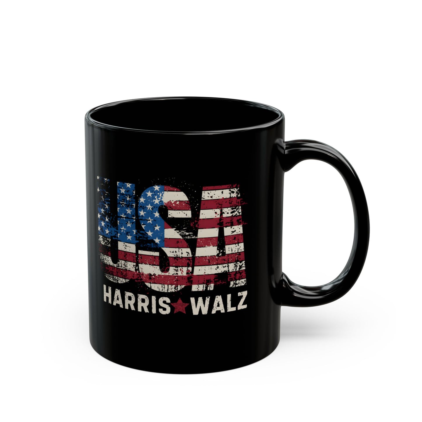 Harris Walz Mug, Black Ceramic Mug (11oz, 15oz), Free Shipping