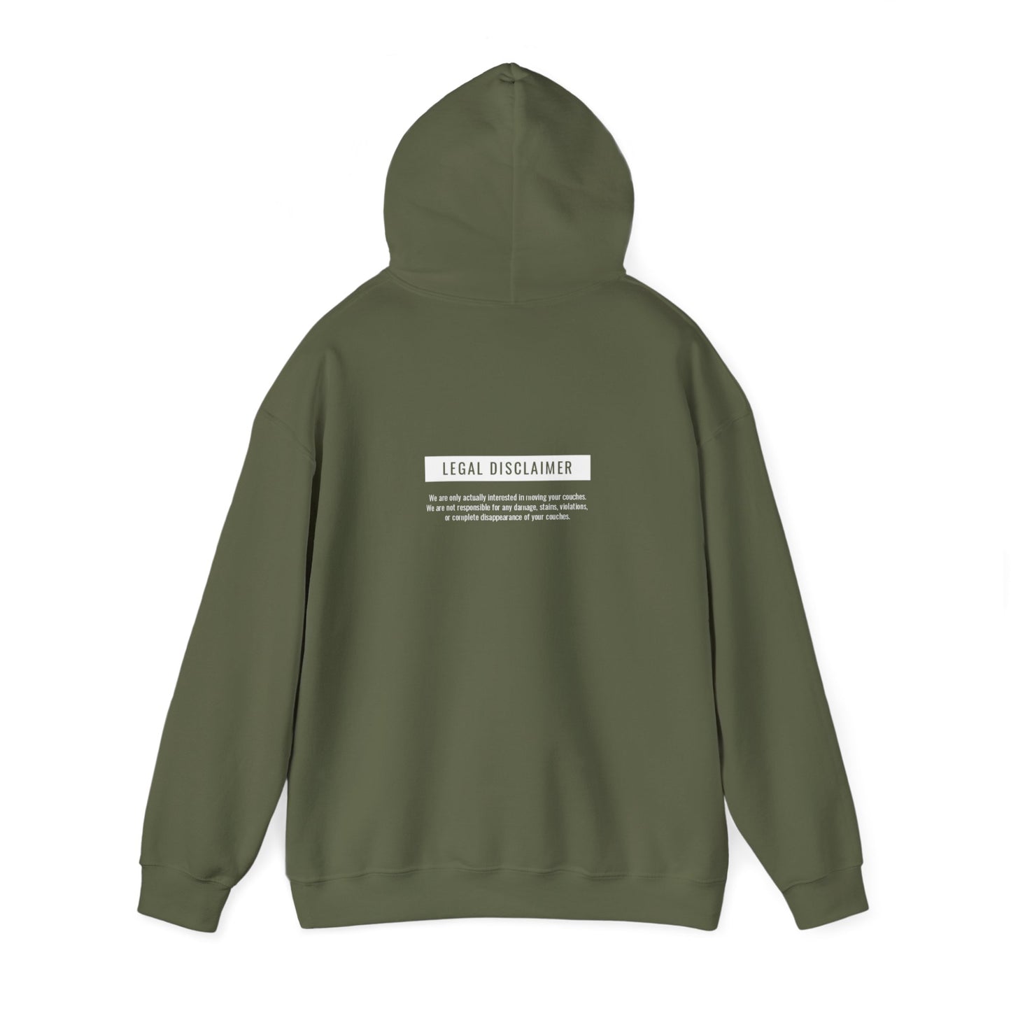 JD Vance Couch Unisex Hooded Sweatshirt, Front and Back Print, Multiple Colors