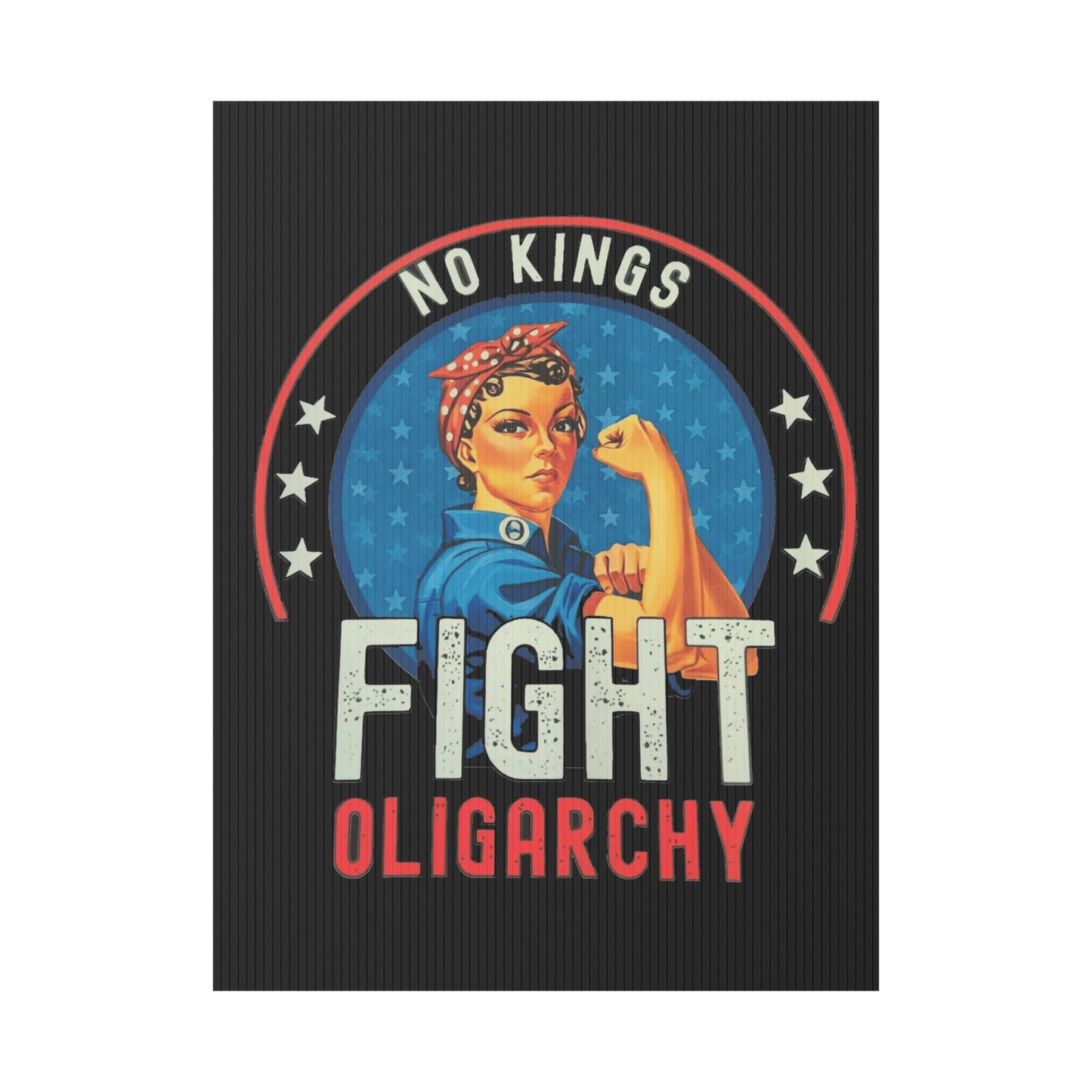 No Kings Yard Sign, 3 Pack, 24" x 18", Print on Both Sides, Anti Trump Protest Sign, No Kings Protest Sign