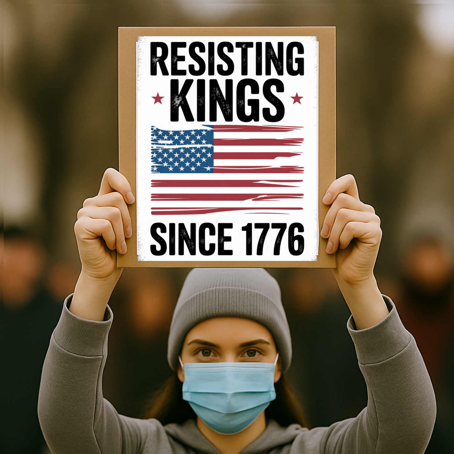 No Kings Protest Signs, Printable Protest Sign Kit, 3 Signs Included, Anti Trump Protest Signs