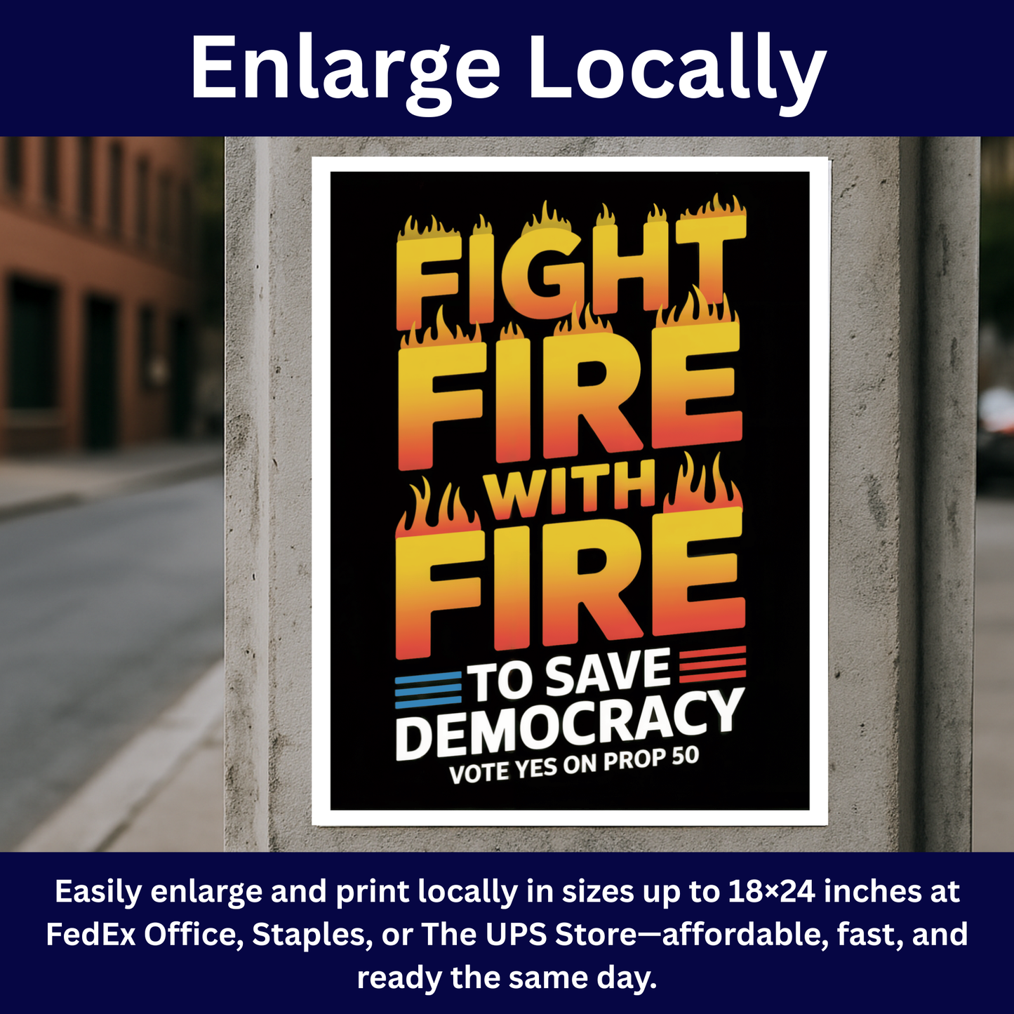 Yes On Prop 50 Posters - Digital Download - Bilingual - Printable Posters