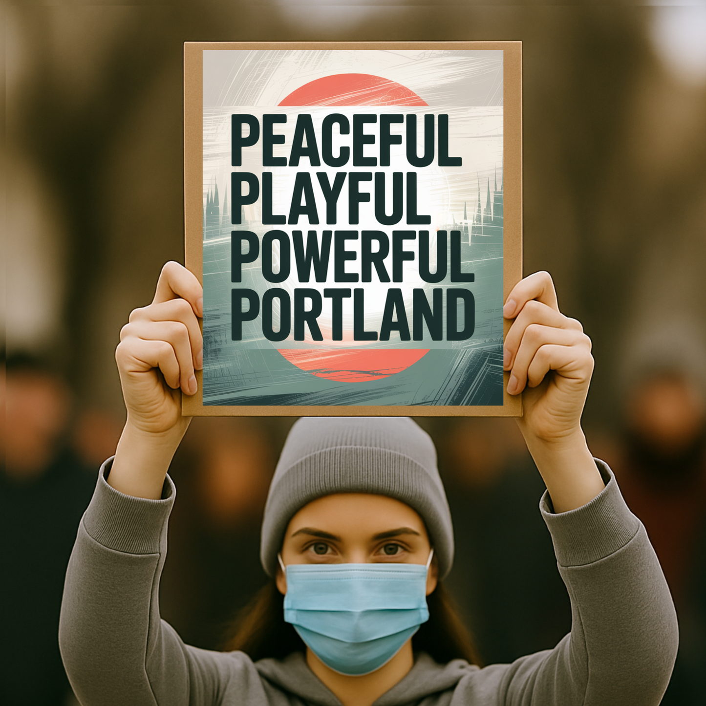 Portland Protest Signs, Printable Protest Sign Kit, All 3 Designs Included