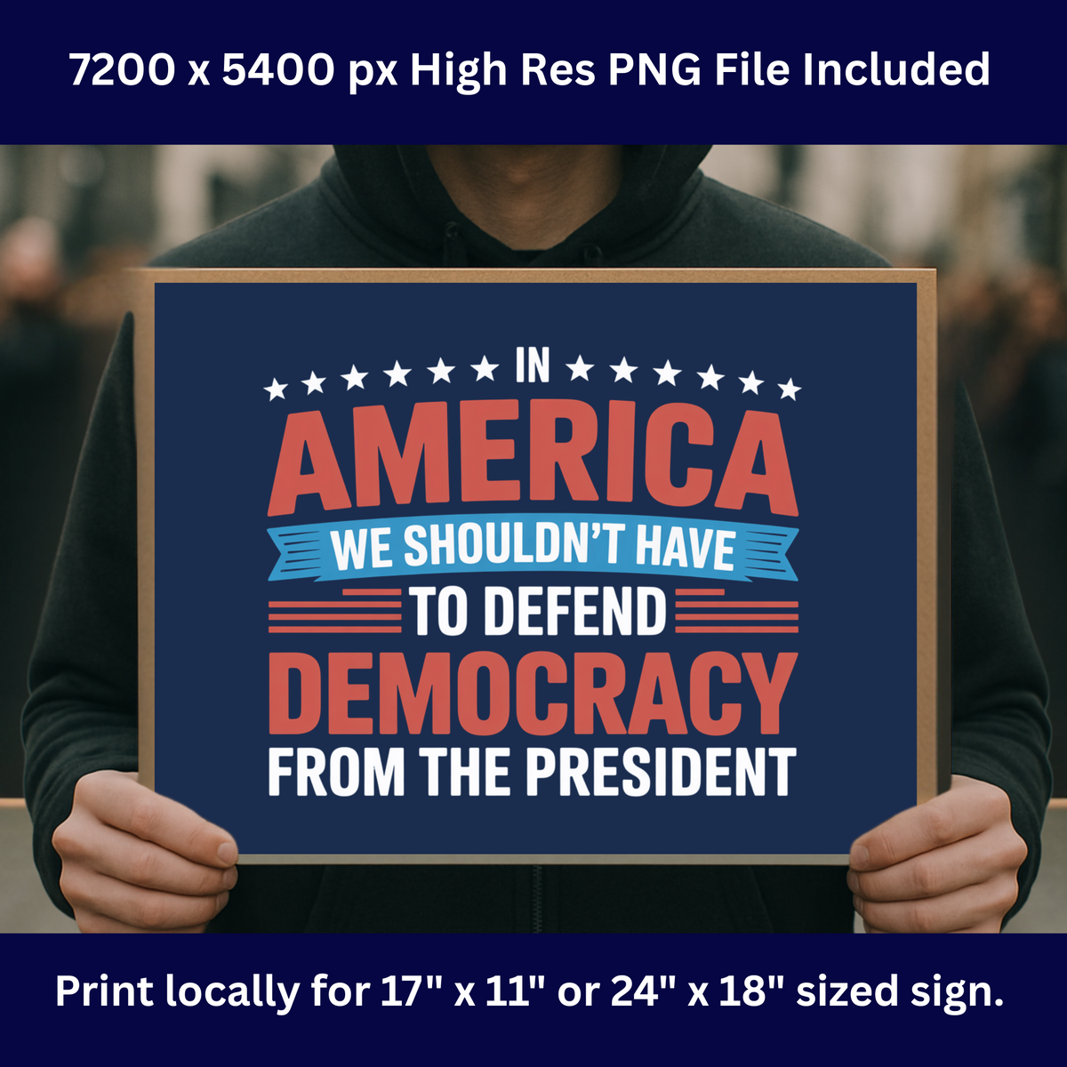 Defend Democracy Protest Signs, Printable Protest Signs, Protest PNG ...