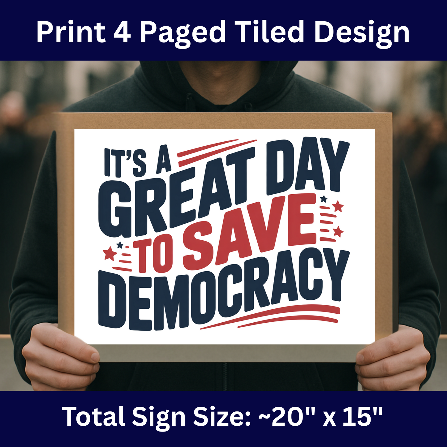 No Kings Protest Signs, Digital Download Poster, Anti Trump Protest Signs, Political Posters, Print 2 Sizes at Home