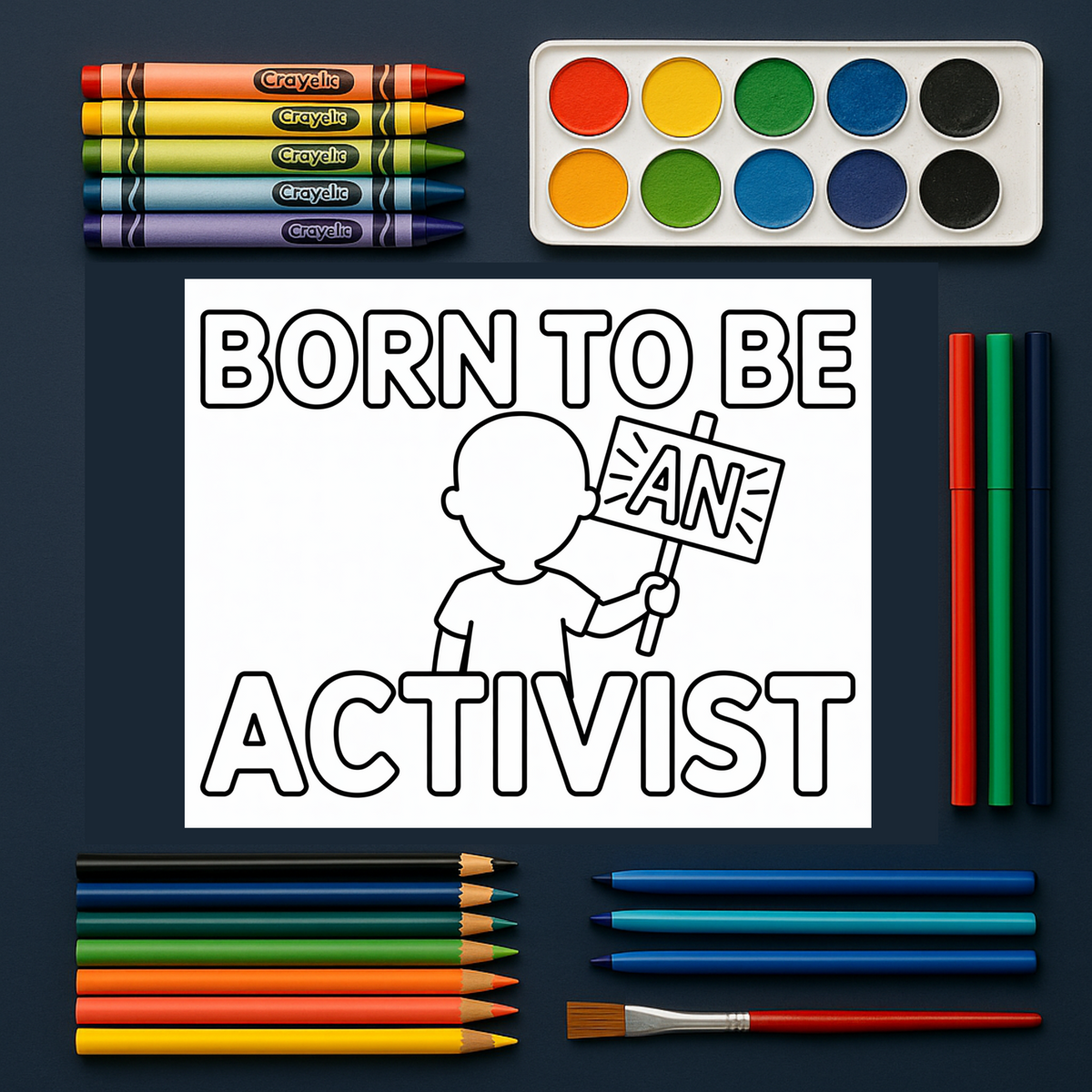 Free Protest Signs for Kids - Coloring Pages for Kids - All 3 Designs ...