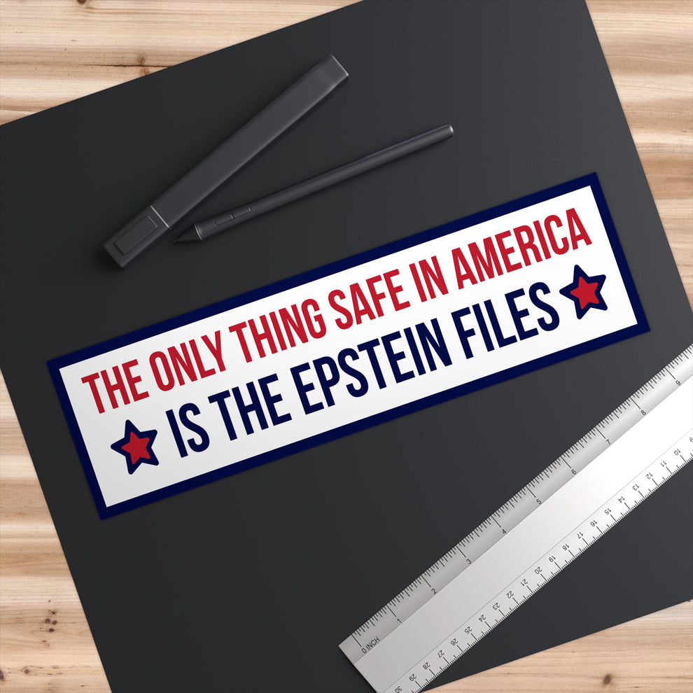 Epstein Files Bumper Sticker, Anti Trump Bumper Sticker – Democracy Signs