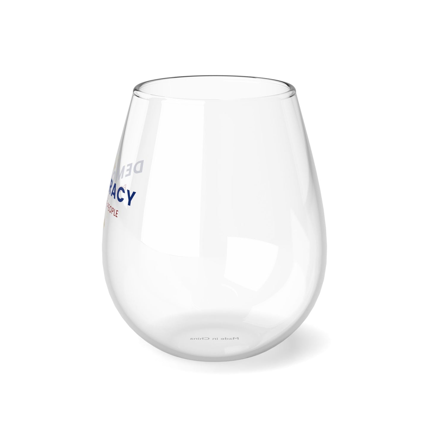 Election Day Drinking Glass, Stemless Wine Glass, 11.75oz