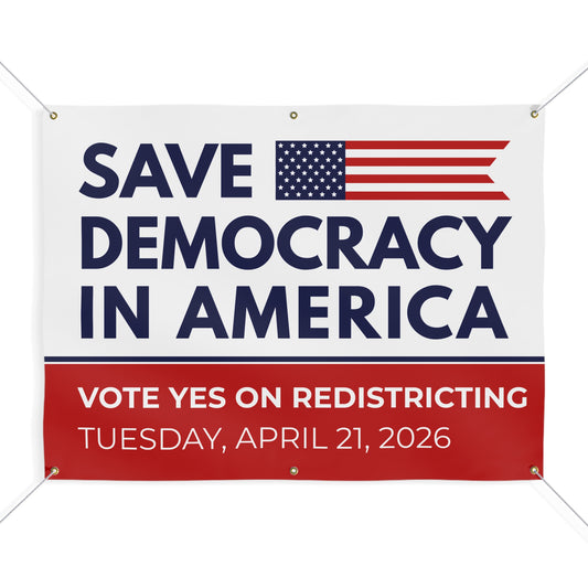 Vote Yes on Virginia Matte Banner — Virginia Redistricting Signs