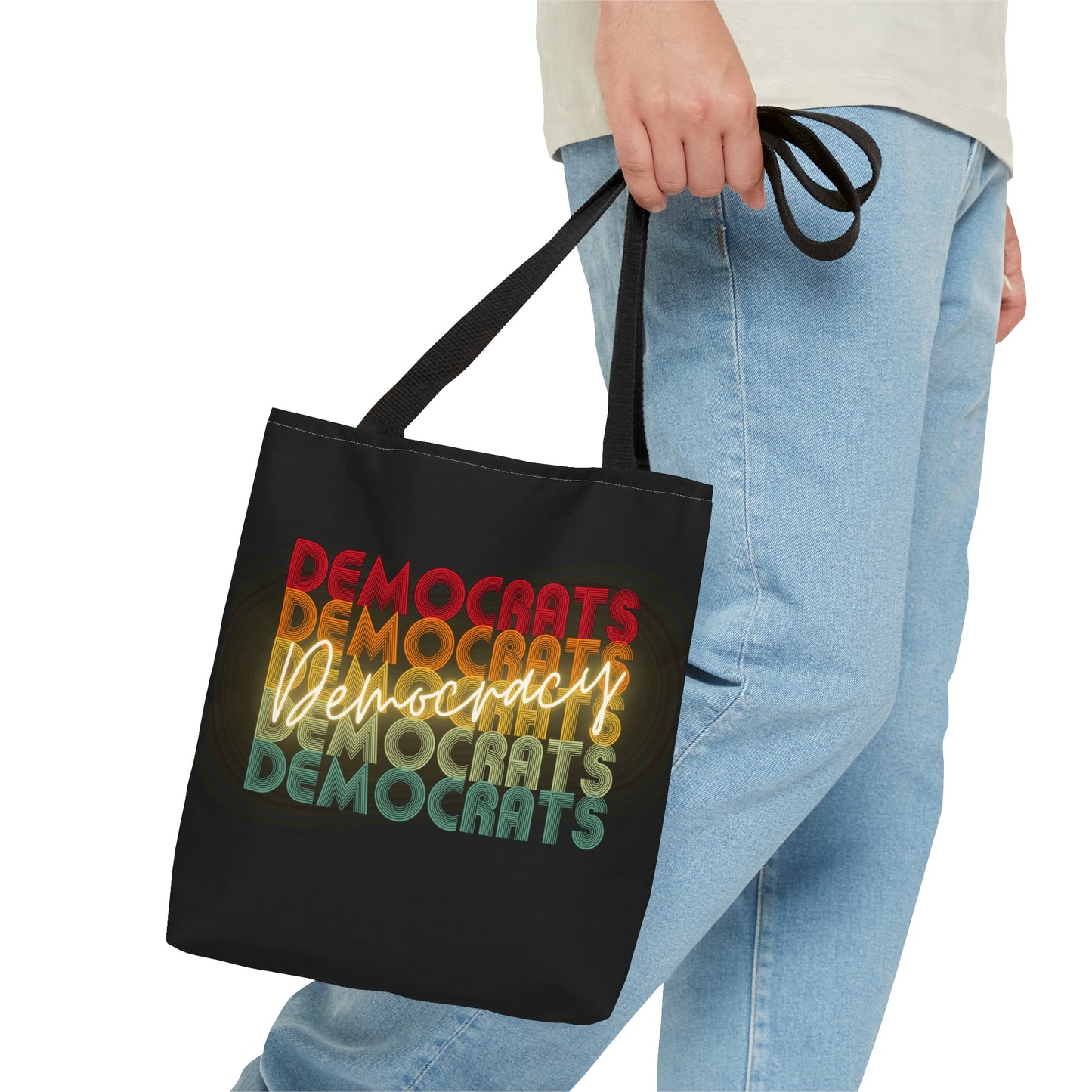 Democracy Tote Bag, Democrats Democracy, Multiple Sizes, Great Democrat Gift, Democracy Signs