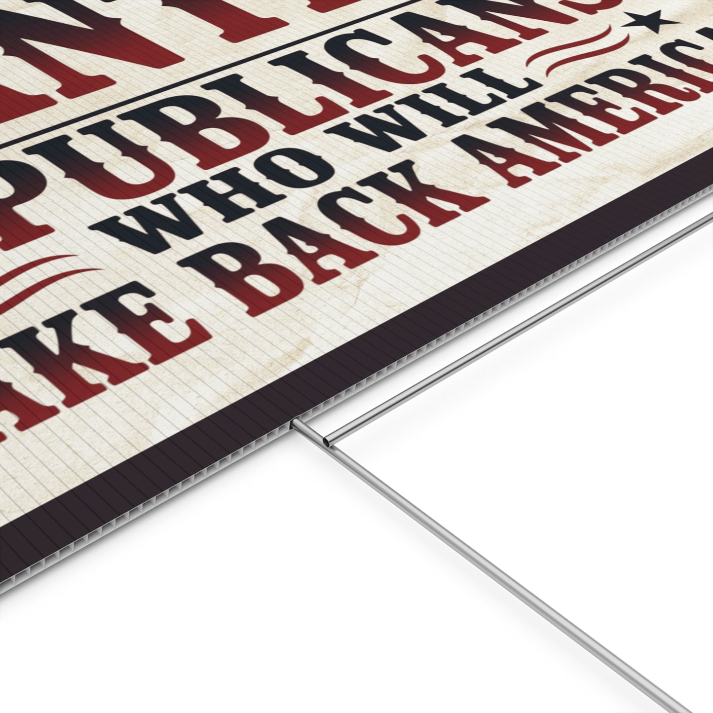 Anti MAGA Yard Sign, Republican Yard Sign Country Over Party Yard Sign, Print on Both Sides, Multiple Sizes