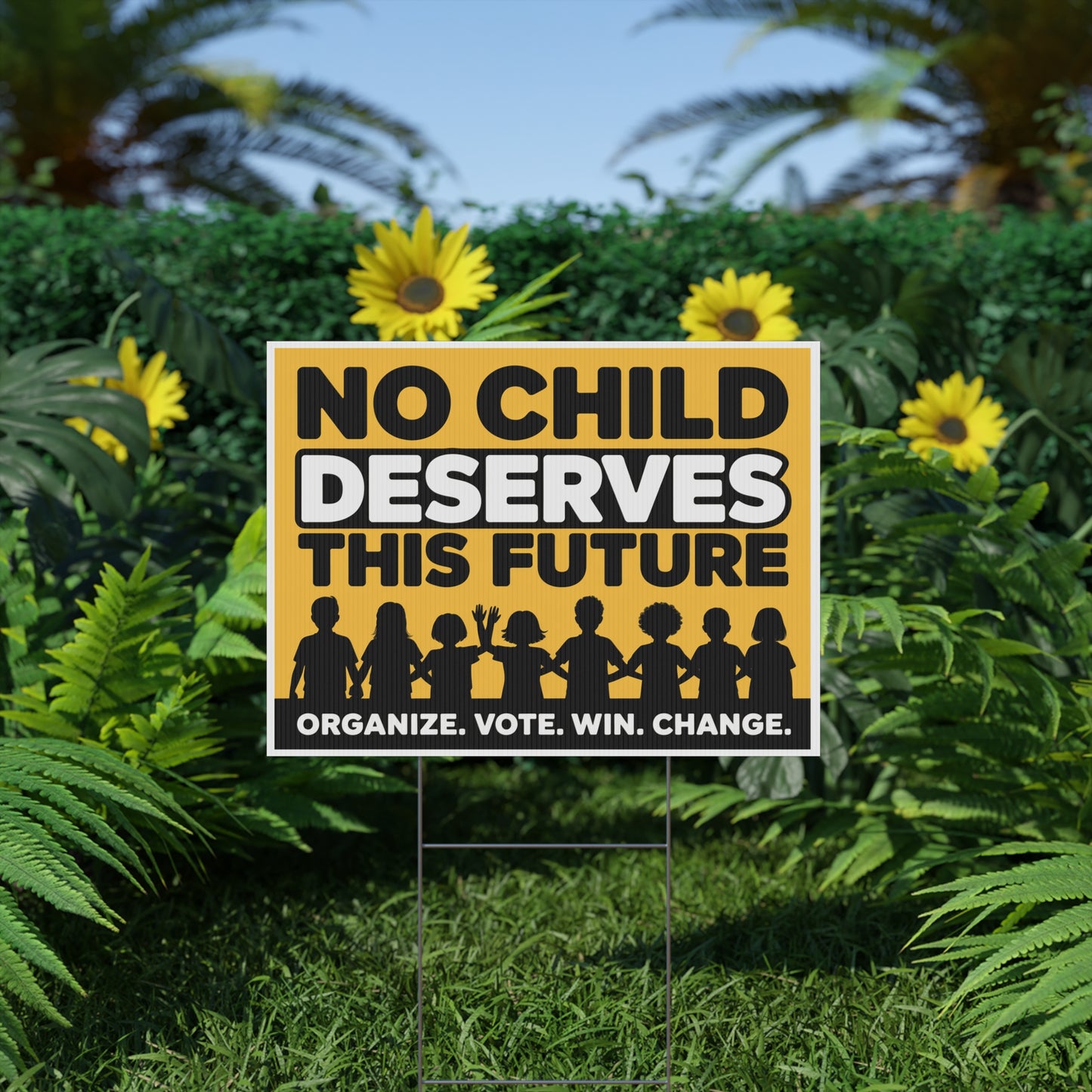 No Child Deserves This Future Yard Sign, Gun Reform Yard Sign, Gun Safety Yard Sign, Print on Both Sides