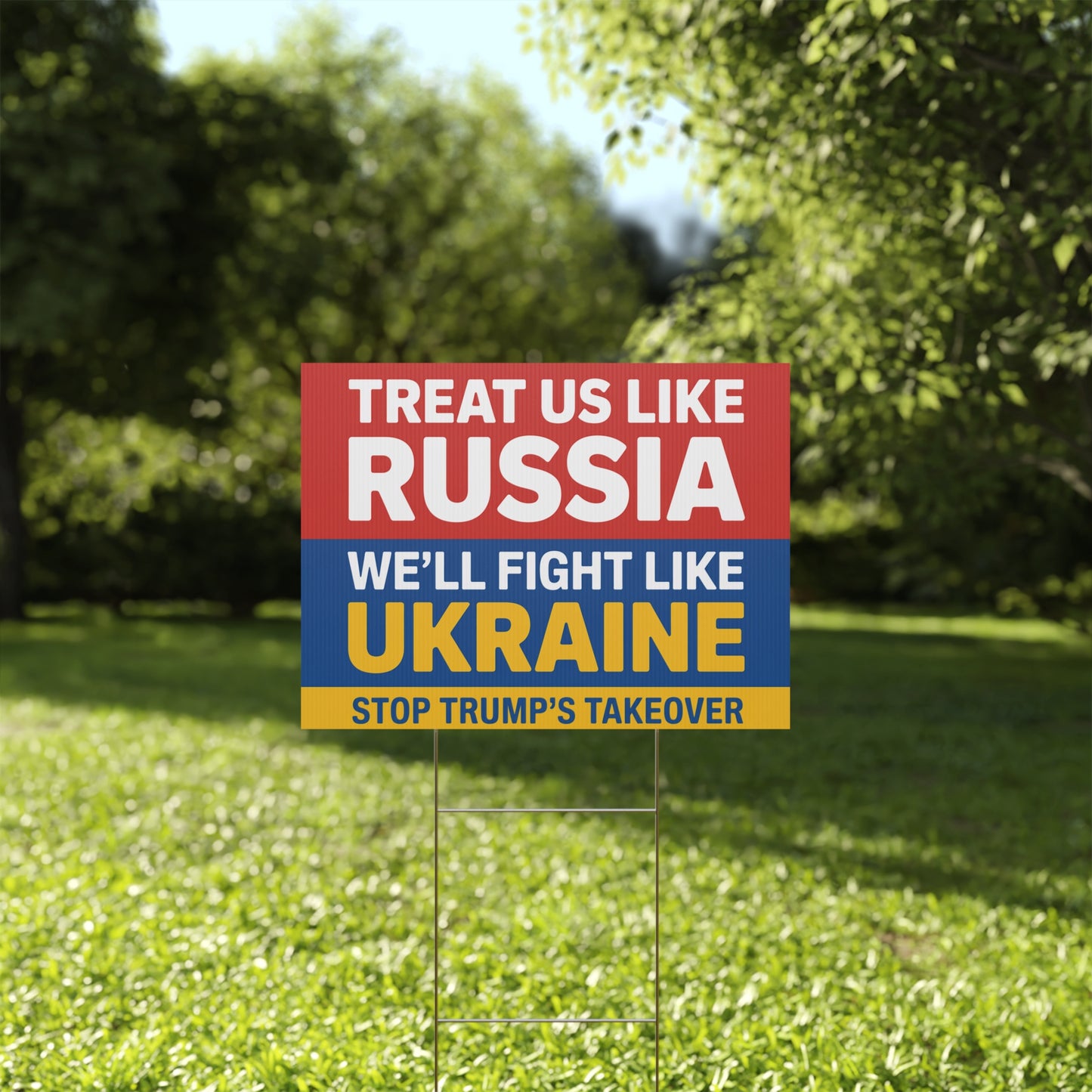 Stop Trump's Takeover Yard Sign, DC Protest Sign, Free DC Sign, Resist Trump Takeover, Anti Trump Yard Signs, Resistance Yard Signs