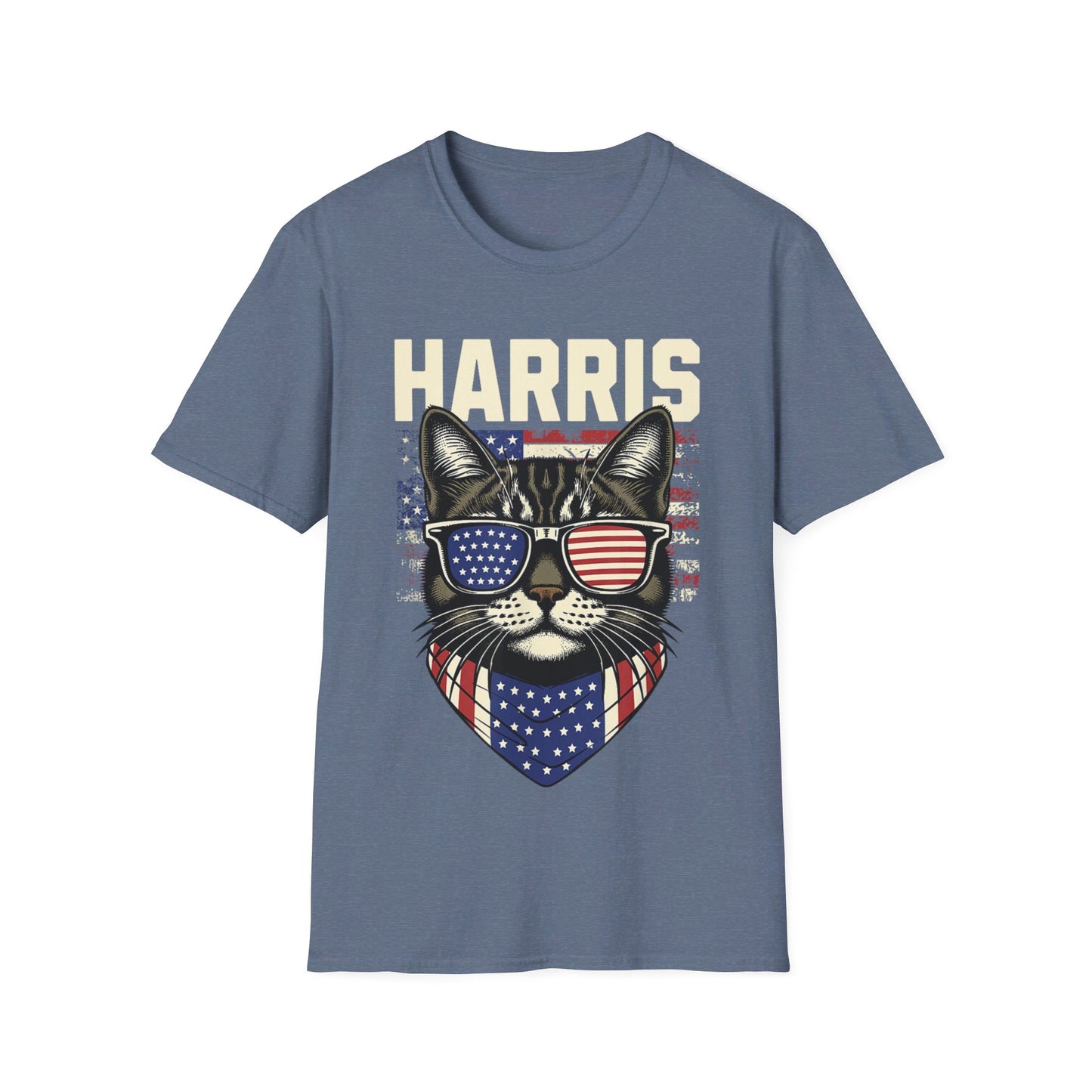 Kamala Harris Cat Tshirt - Soft, Unisex Style, Multiple Colors, Free Shipping