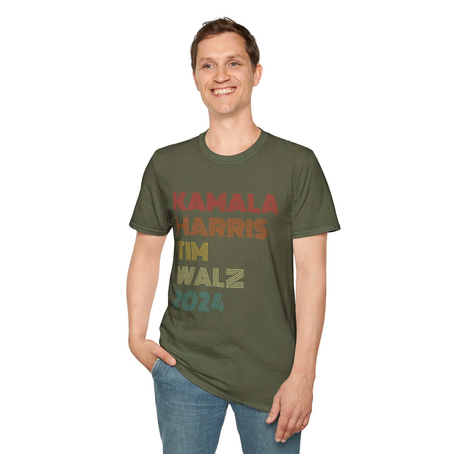 Harris Walz Retro Shirt - Soft, Unisex Style, Multiple Colors, Free Shipping