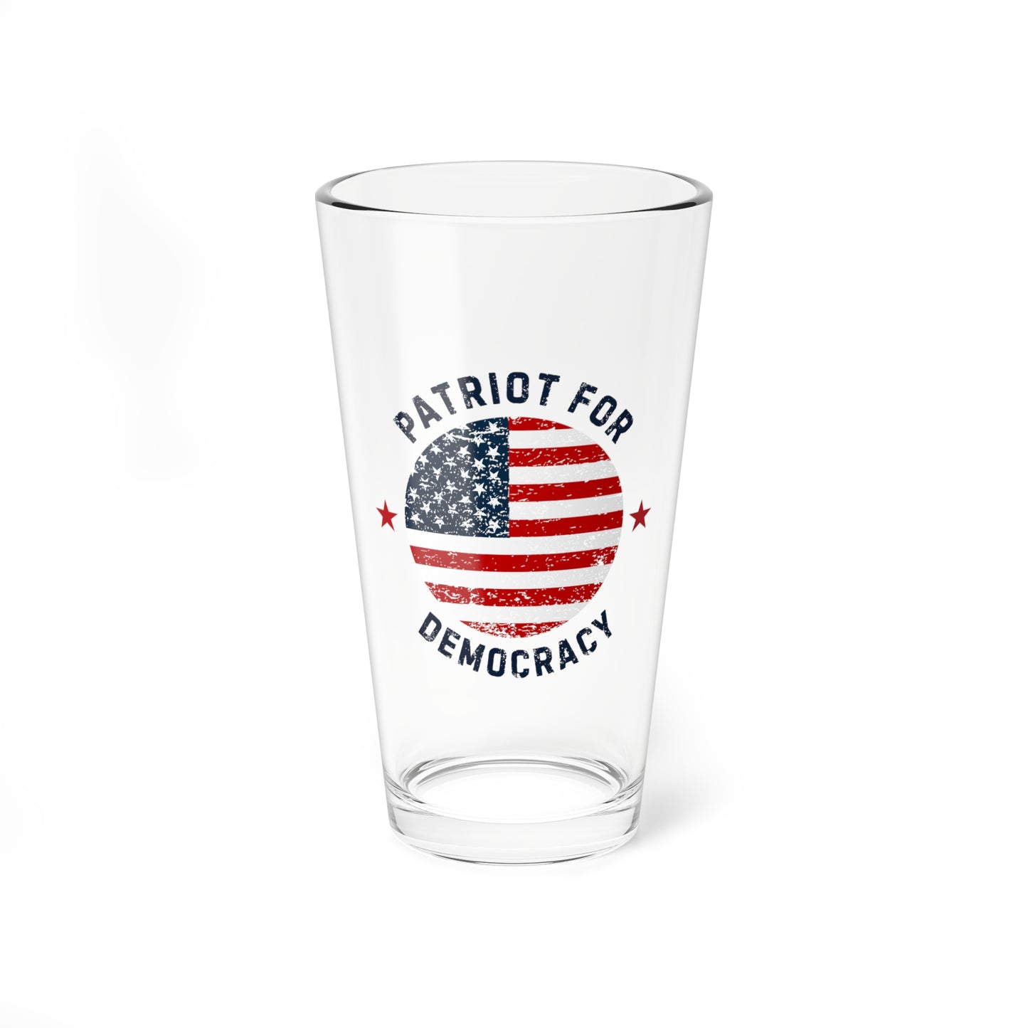 Election Day Drinking Glass, 16 oz., Patriot for Democracy