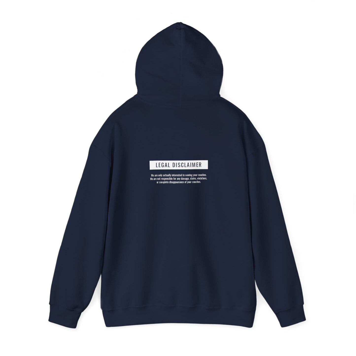 JD Vance Couch Unisex Hooded Sweatshirt, Front and Back Print, Multiple Colors