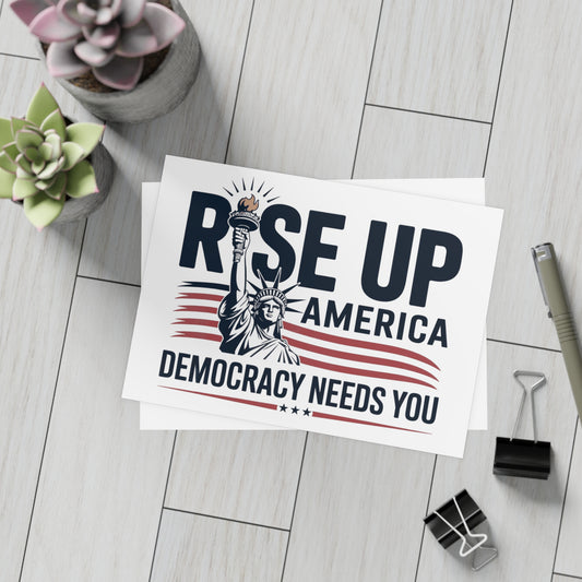 Political Notecards, Political Postcards w/Envelopes, 10, 30 or 50 Packs, 5" x 7", Vote Postcards, Social Justice Postcards, Resistance Postcards