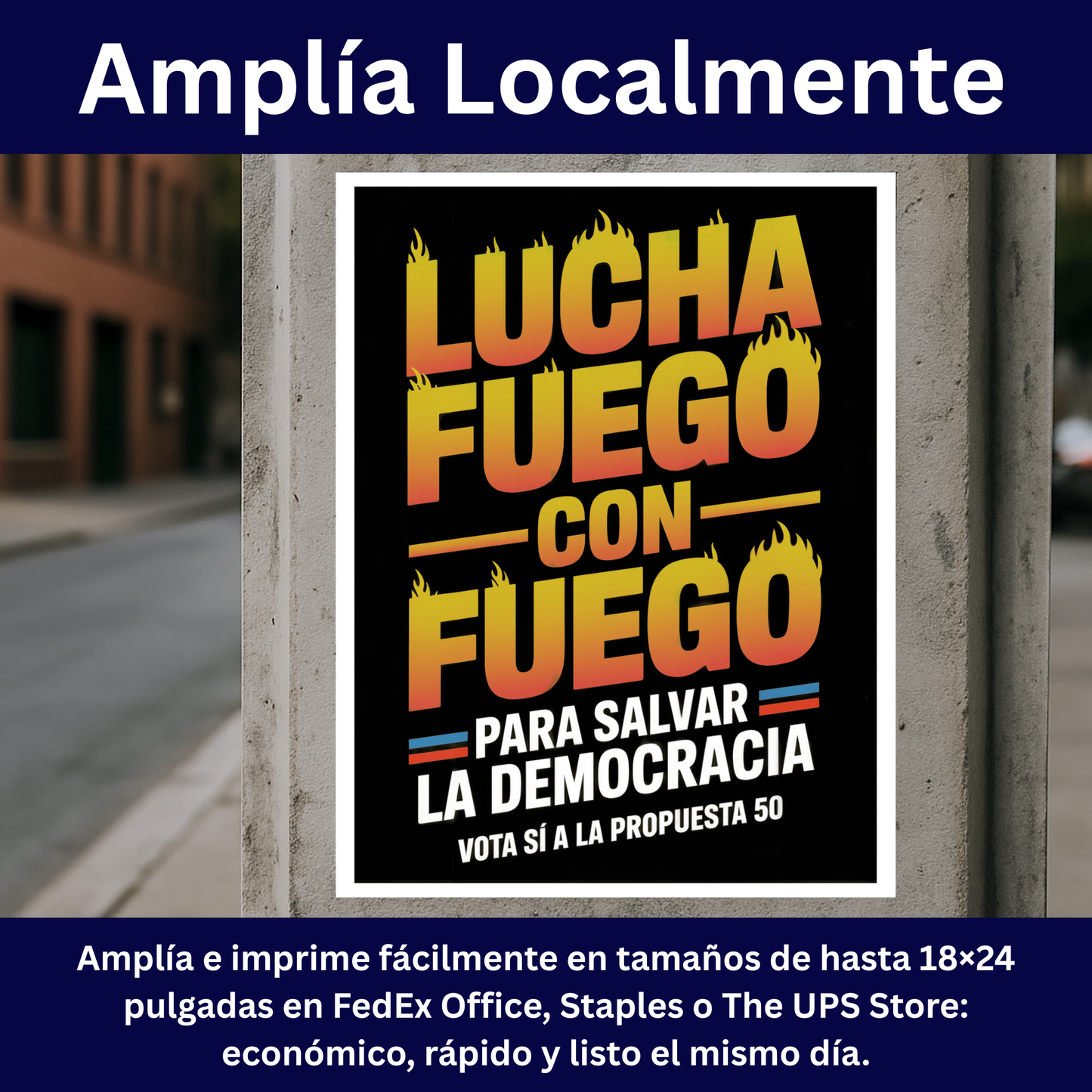 Yes On Prop 50 Posters - Digital Download - Bilingual - Printable Posters