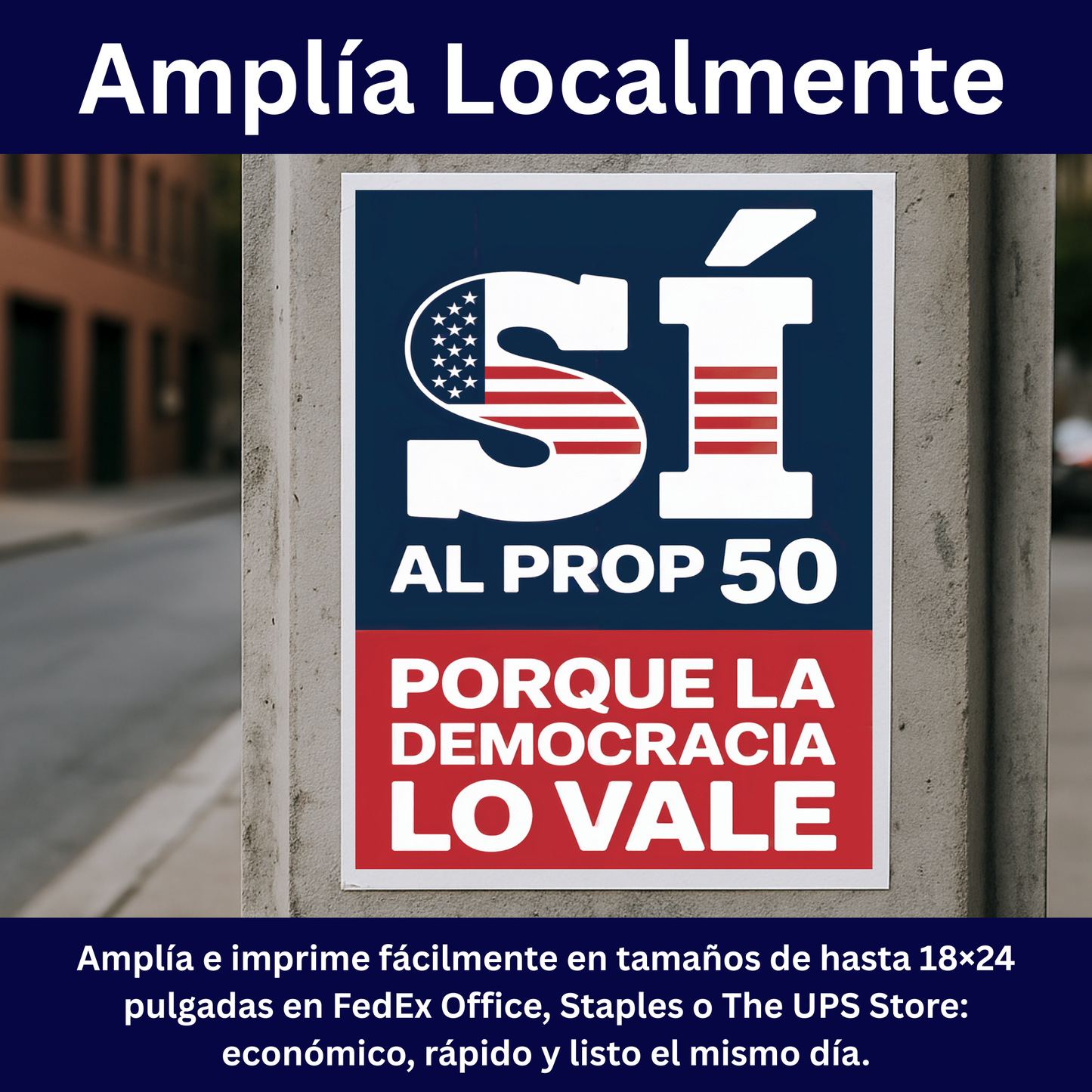 Yes On Prop 50 Posters - Digital Download - Bilingual - Printable Posters