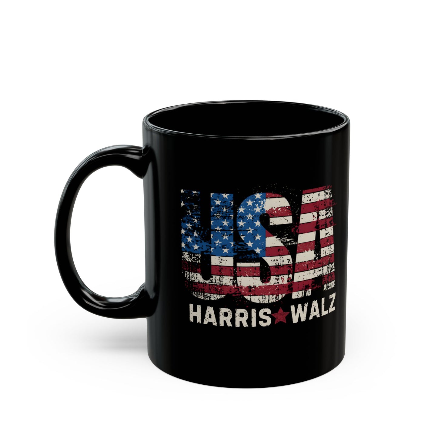 Harris Walz Mug, Black Ceramic Mug (11oz, 15oz), Free Shipping