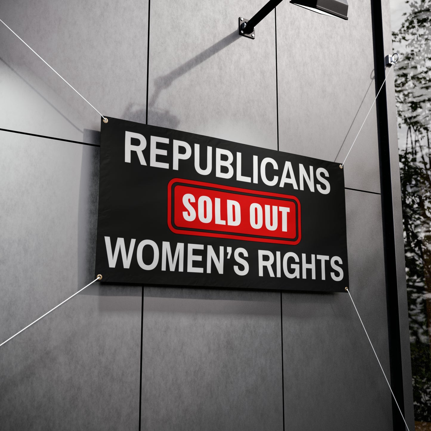 Democracy Banner, Republicans Sold Out Women's Rights, Vinyl Indoor/Outdoor Banner, 48 x 24 or 72 x 36, Democracy Signs, Vote Signs