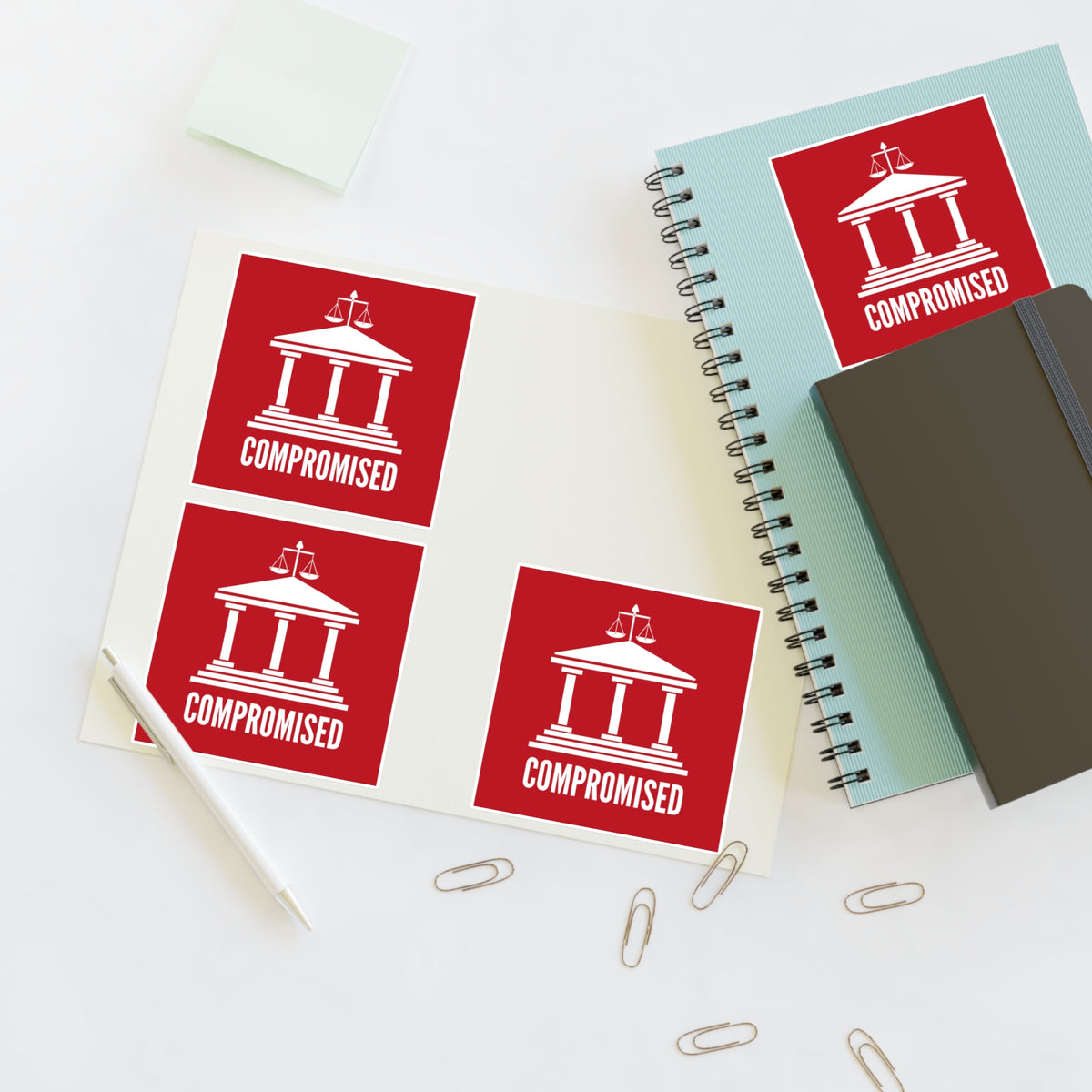 Corruption Sticker Supreme Court Corruption Sticker Sheet, Election Stickers – Democracy Signs