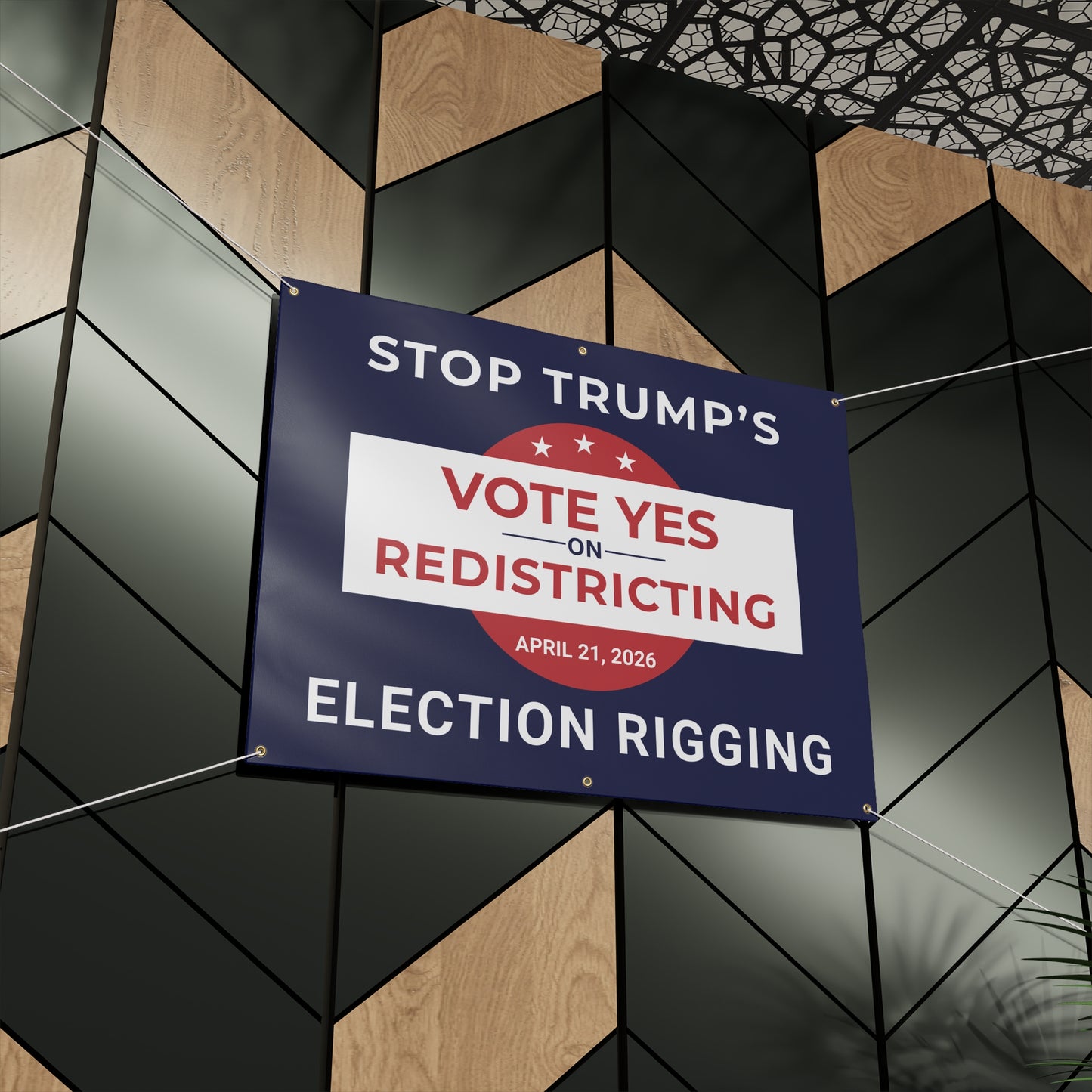 Vote Yes on Virginia Vinyl Banner — Virginia Redistricting Signs