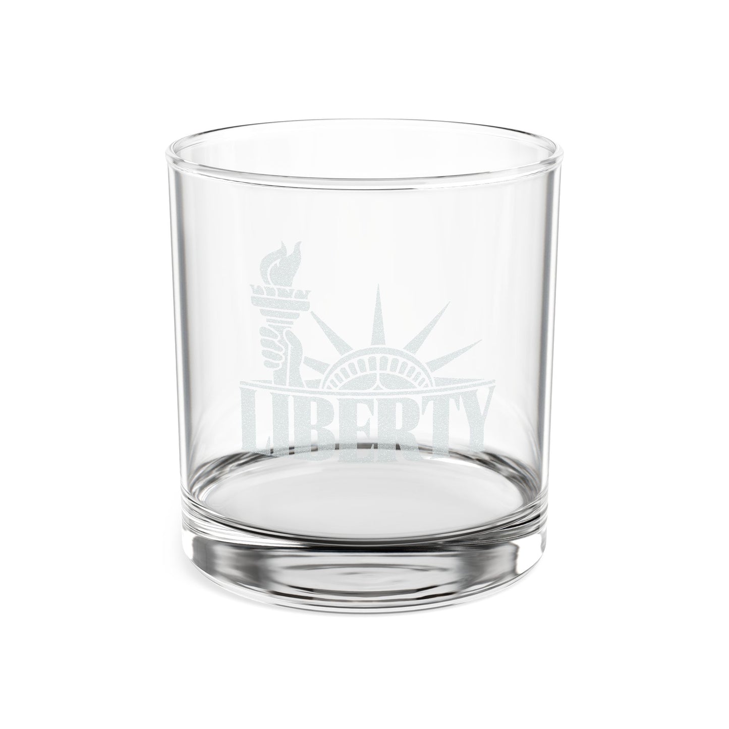 Liberty Engraved Whiskey Glass, No Kings Gifts, Anti Trump Gifts, Patriotic Gifts, 10.5 oz, Unique Political Gift, Democrat Gifts