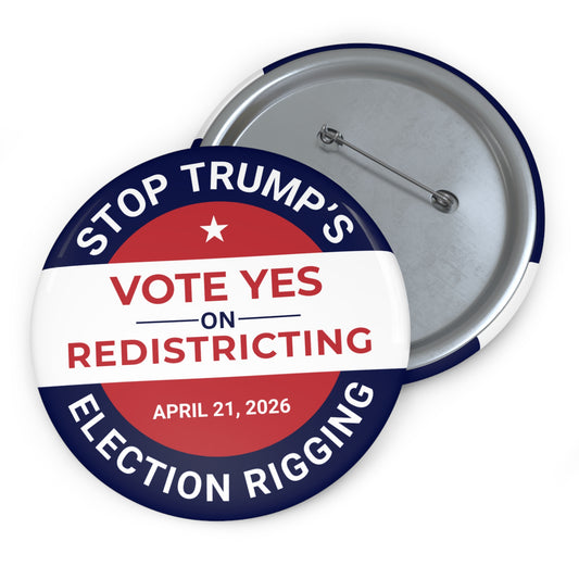 Vote Yes on Virginia Redistricting 3" Pins - Virginia Special Election Signs