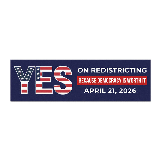 Vote Yes on Virginia Redistricting Bumper Magnet - Virginia Election Magnet