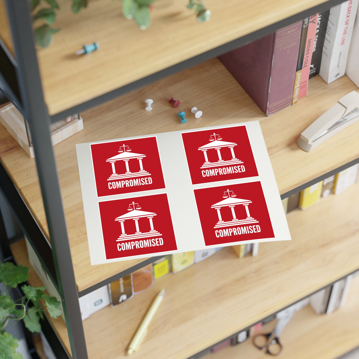 Corruption Sticker Supreme Court Corruption Sticker Sheet, Election Stickers – Democracy Signs